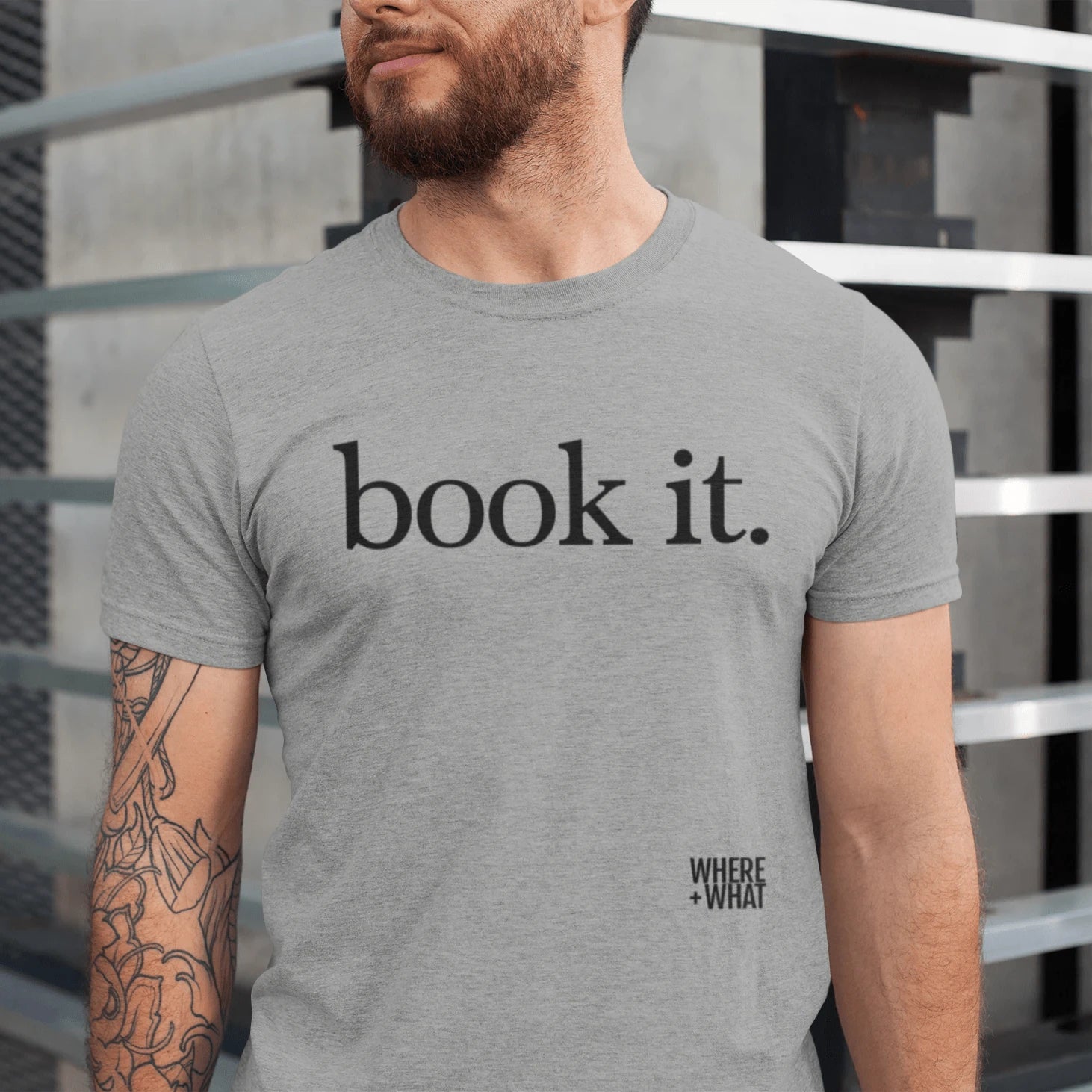 T-Shirt Athletic Heather / XS Book it. T-Shirt