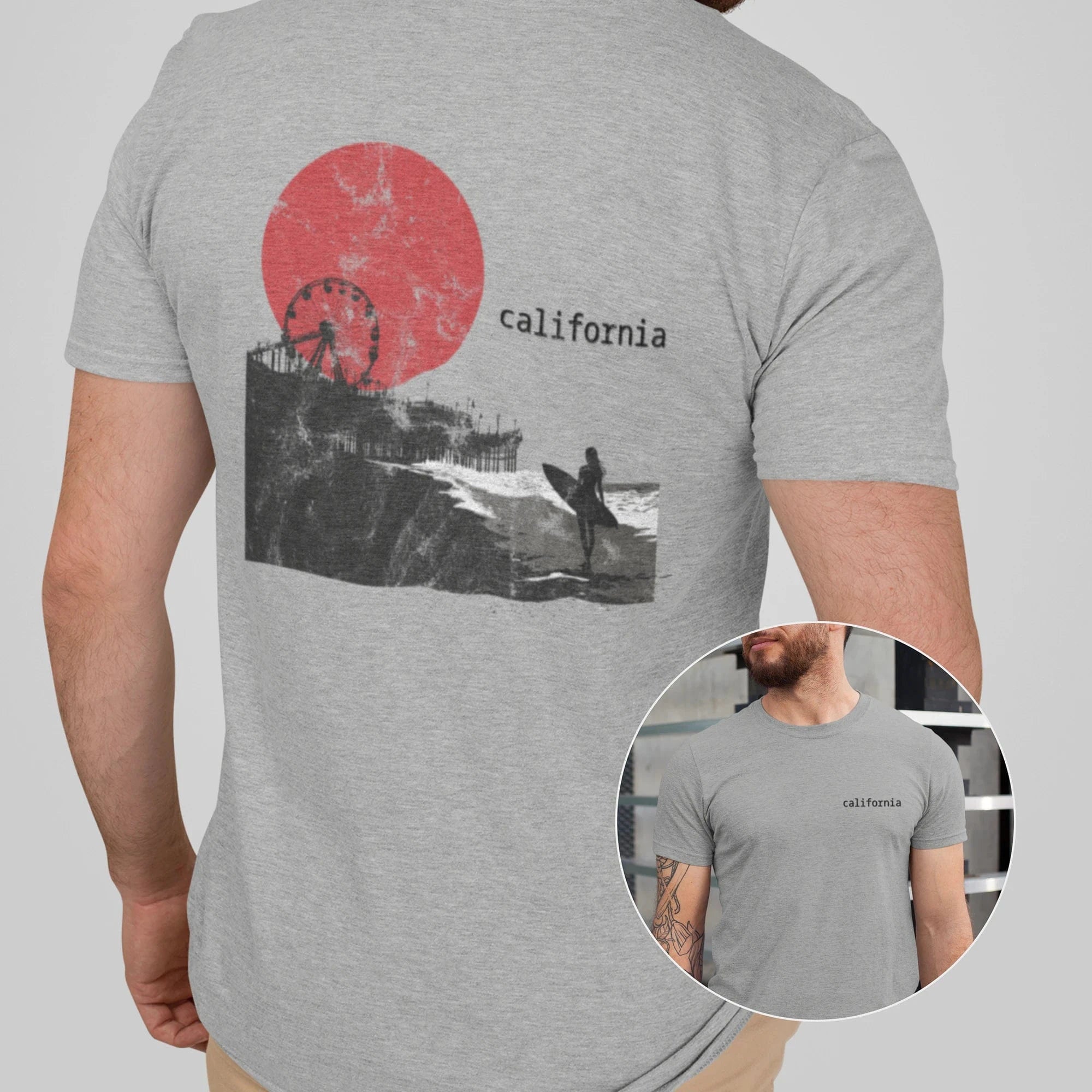 T-Shirt Athletic Heather / XS California Beach T-Shirt