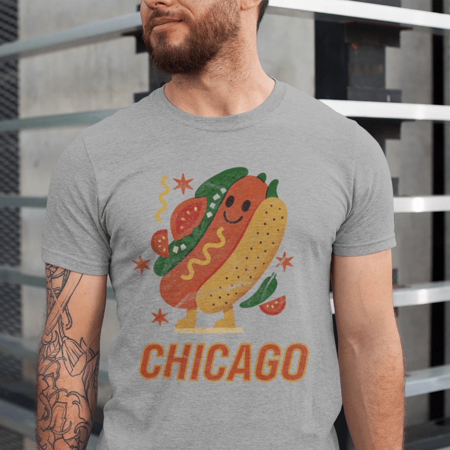 T-Shirt Athletic Heather / XS Chicago Dog T-Shirt