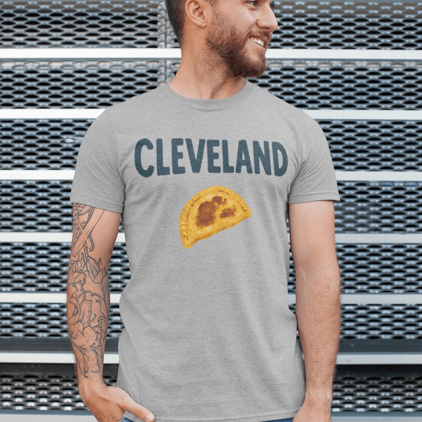 T-Shirt Athletic Heather / XS Cleveland Pierogi T-Shirt