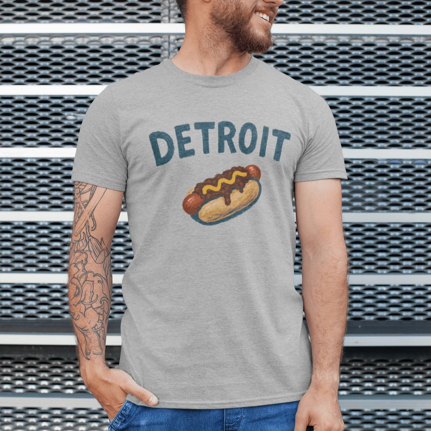 T-Shirt Athletic Heather / XS Detroit Coney Dog T-Shirt