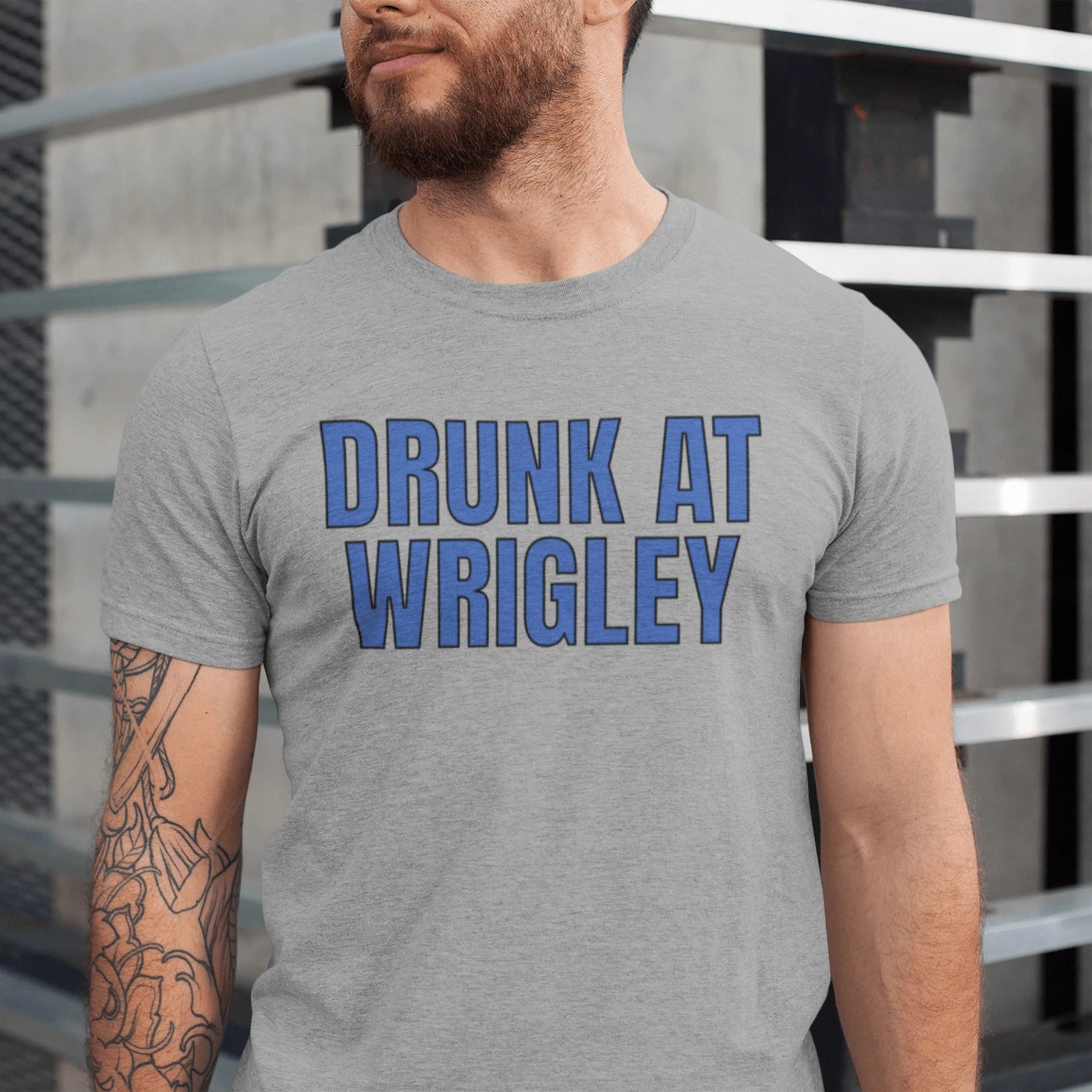 T-Shirt Athletic Heather / XS Drunk at Wrigley T-Shirt