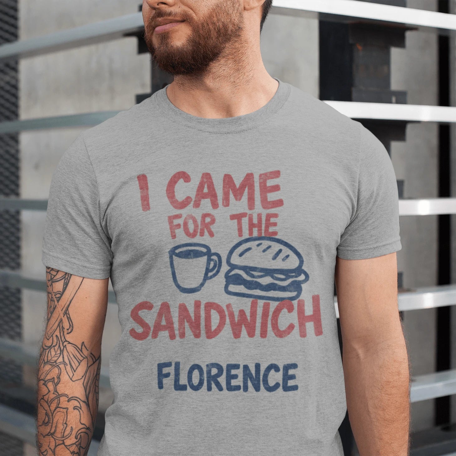 T-Shirt Athletic Heather / XS Florence Sandwich T-Shirt
