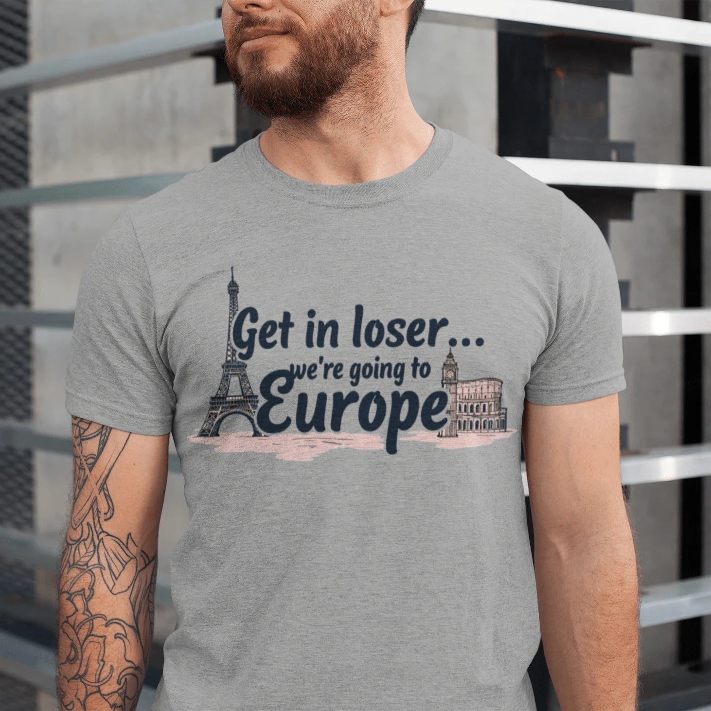 T-Shirt Athletic Heather / XS Get in Loser...We're Going to Europe T-Shirt