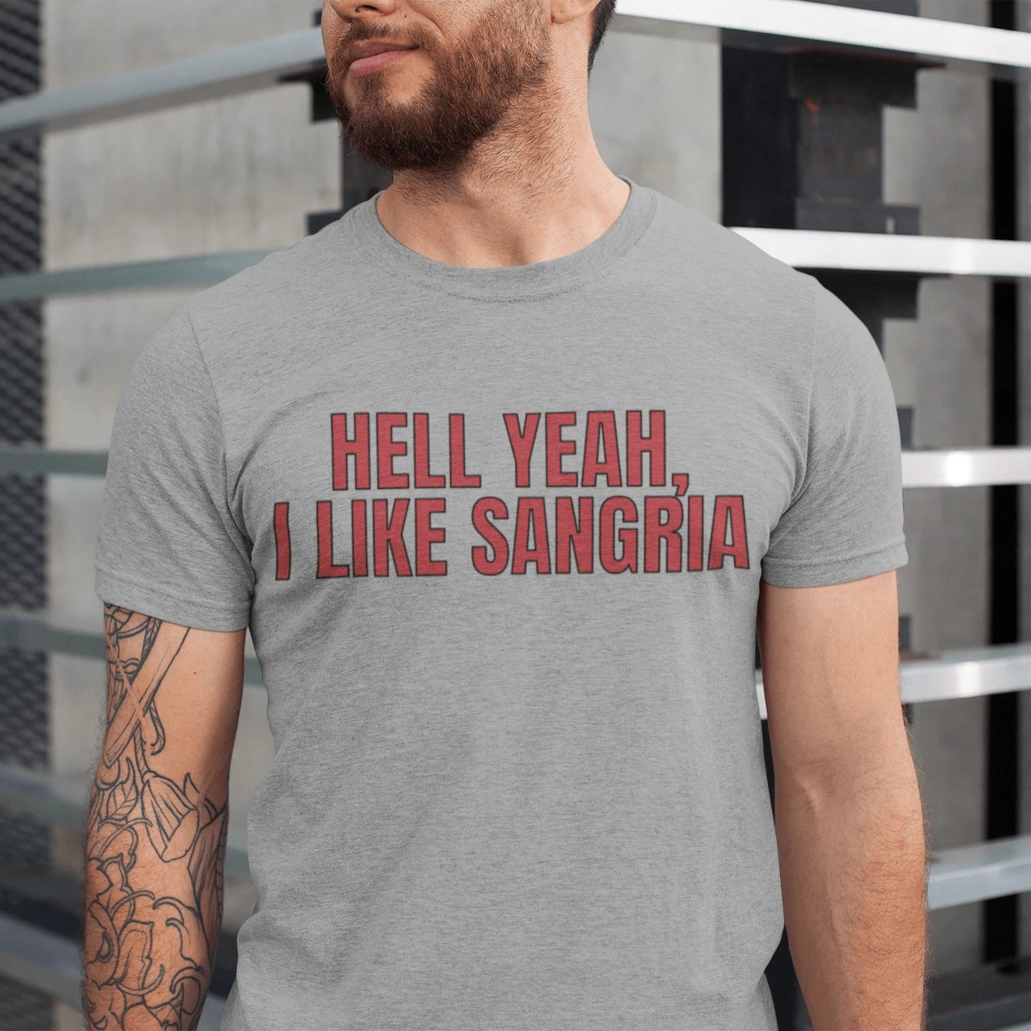 T-Shirt Athletic Heather / XS Hell Yeah, I Like Sangria T-Shirt