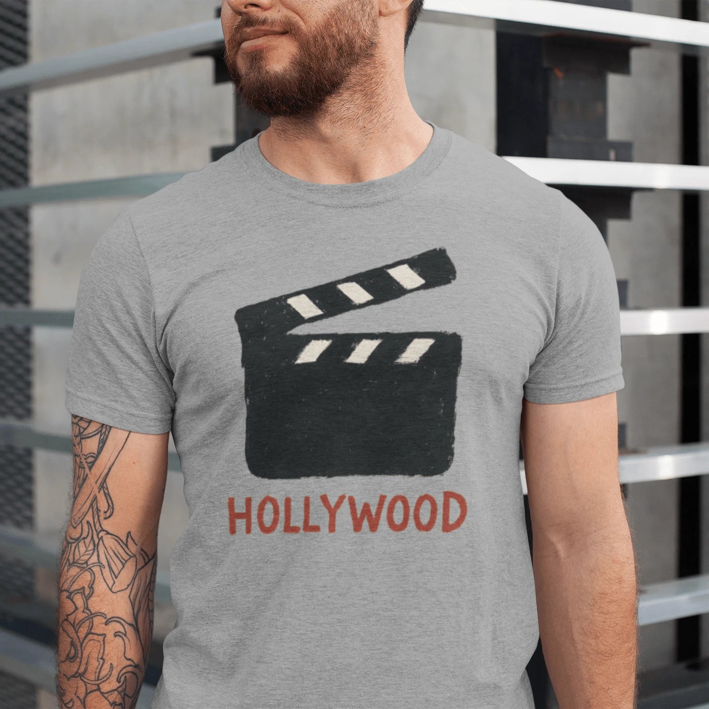 T-Shirt Athletic Heather / XS Hollywood Action T-Shirt