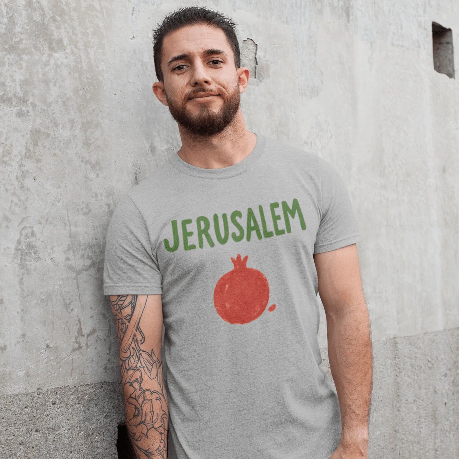 T-Shirt Athletic Heather / XS Jerusalem Pomegranate T-Shirt