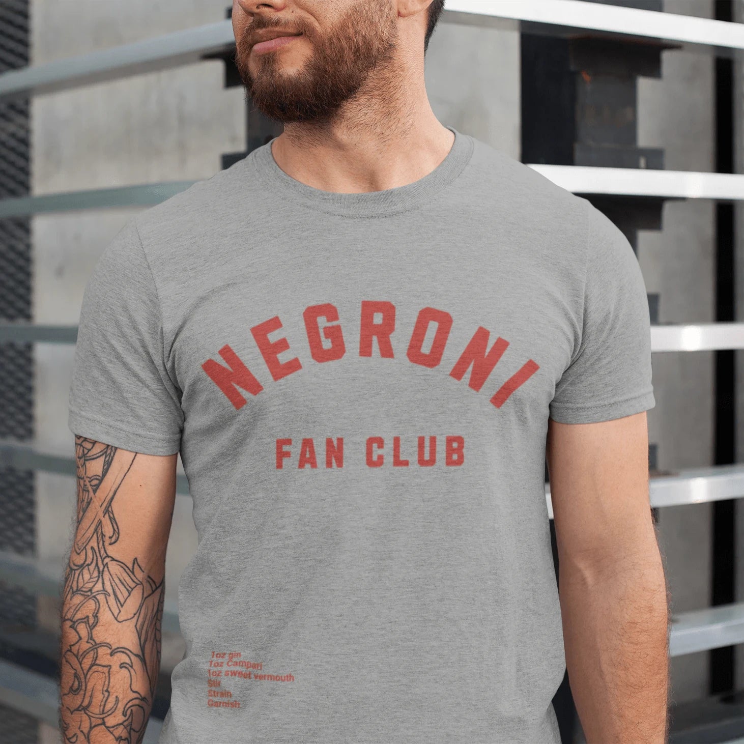 T-Shirt Athletic Heather / XS Negroni Fan Club T-Shirt