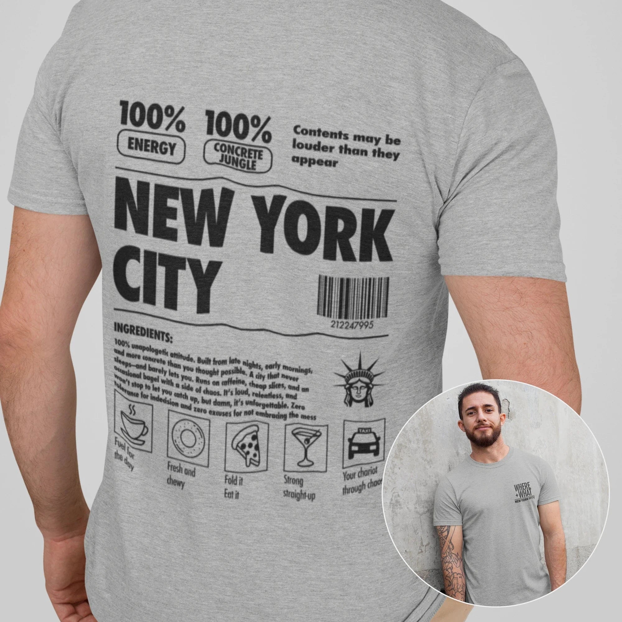 T-Shirt Athletic Heather / XS NYC Definition T-Shirt
