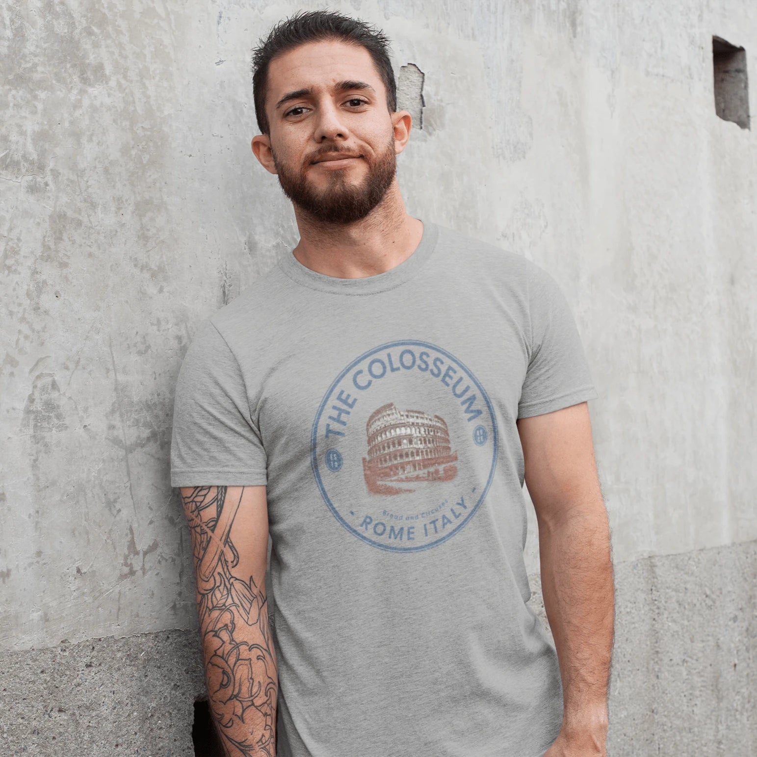 T-Shirt Athletic Heather / XS Roman Colosseum T-Shirt