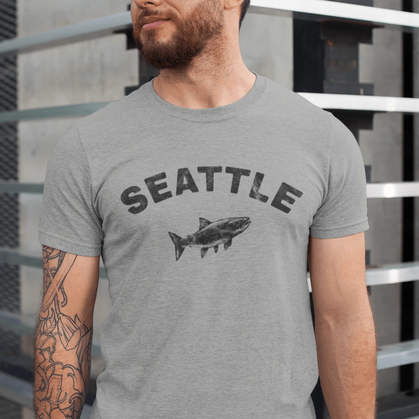 T-Shirt Athletic Heather / XS Seattle Salmon T-Shirt
