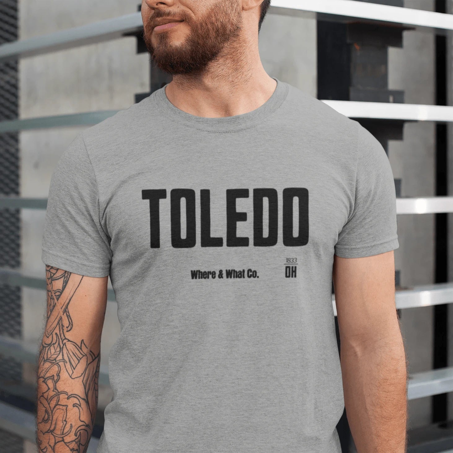 T-Shirt Athletic Heather / XS Toledo OH T-Shirt