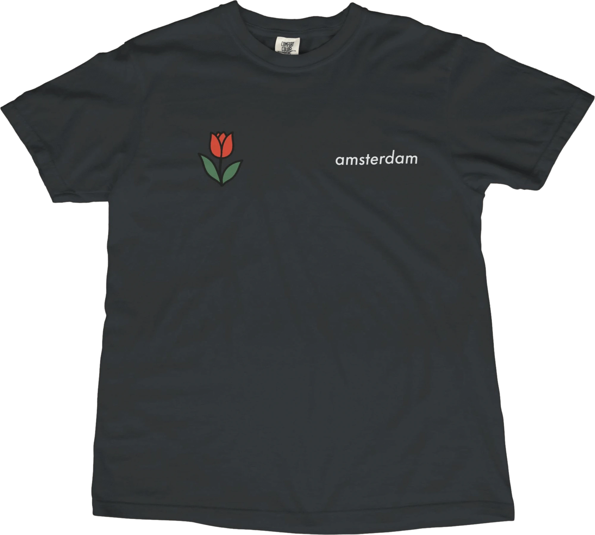 T-Shirt Black / S Amsterdam Tulip T-Shirt