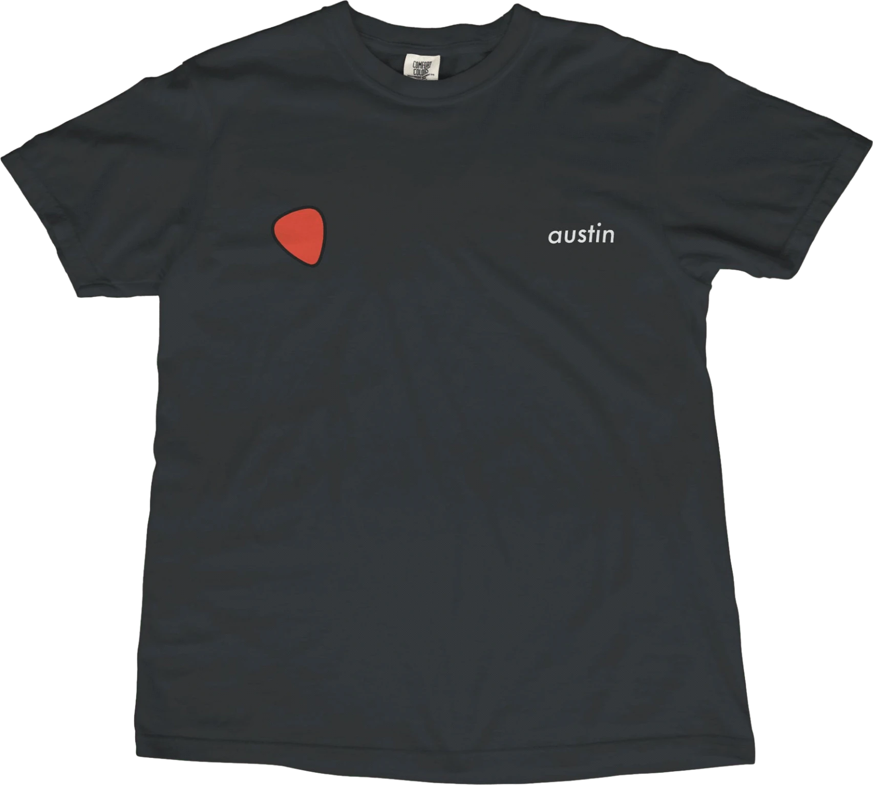 T-Shirt Black / S Austin Guitar Pick T-Shirt