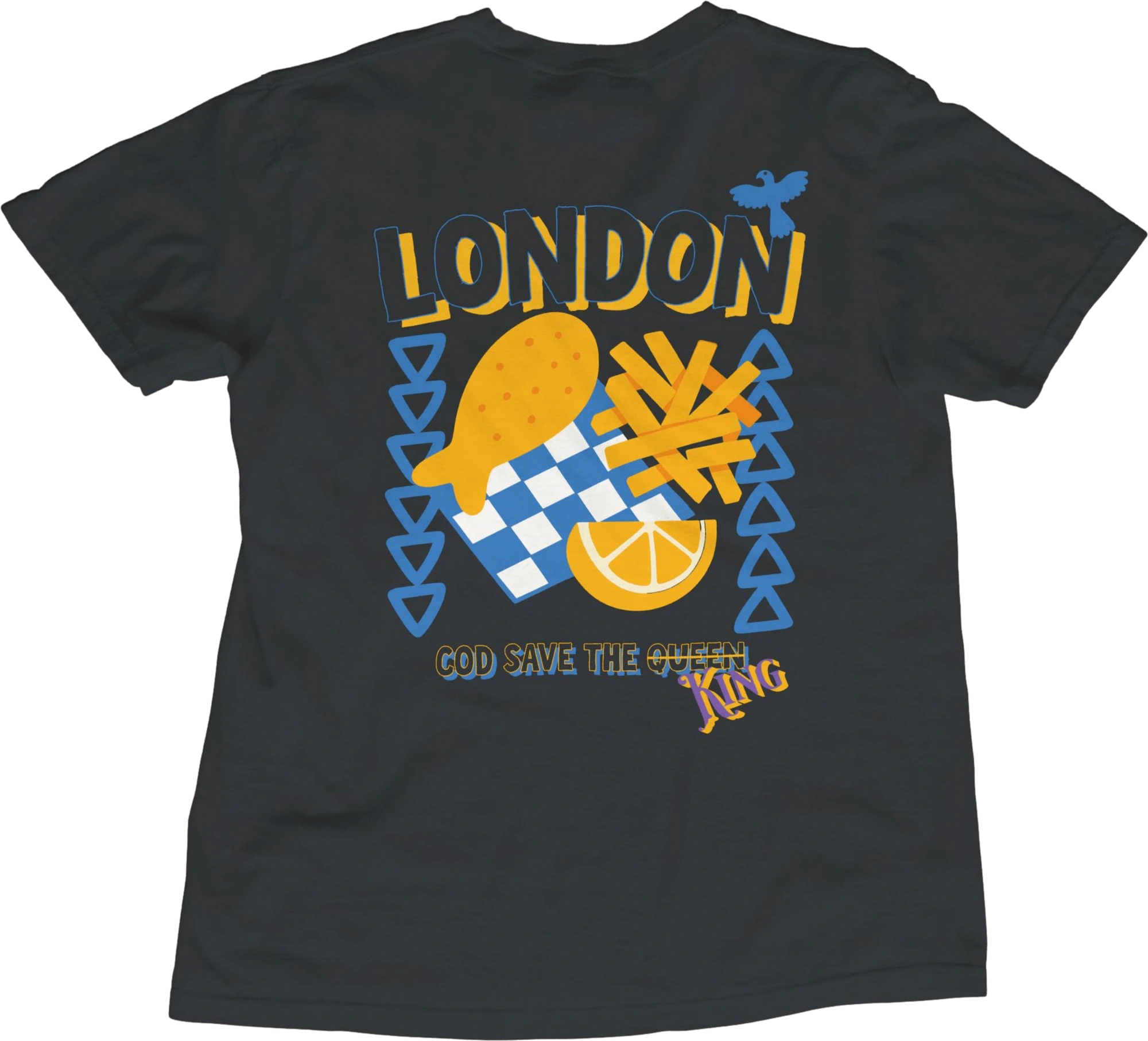 T-Shirt Black / S London Fish & Chips T-Shirt