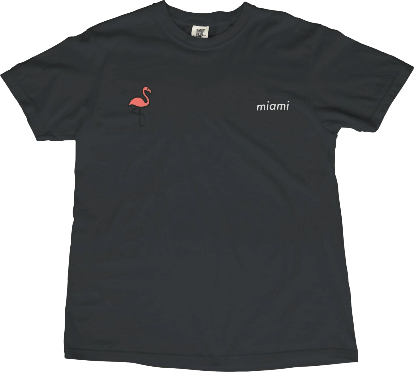 T-Shirt Black / S Miami Flamingo T-Shirt