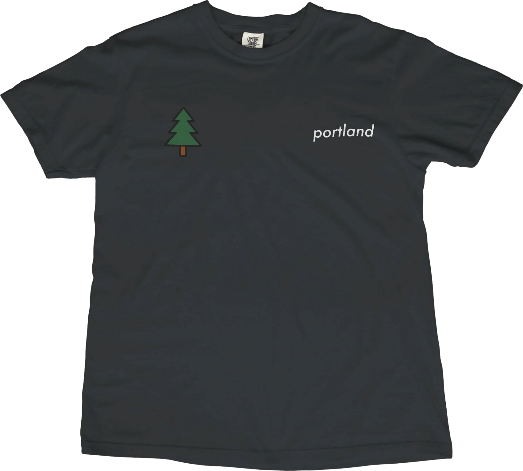 T-Shirt Black / S Portland Pine Tree T-Shirt