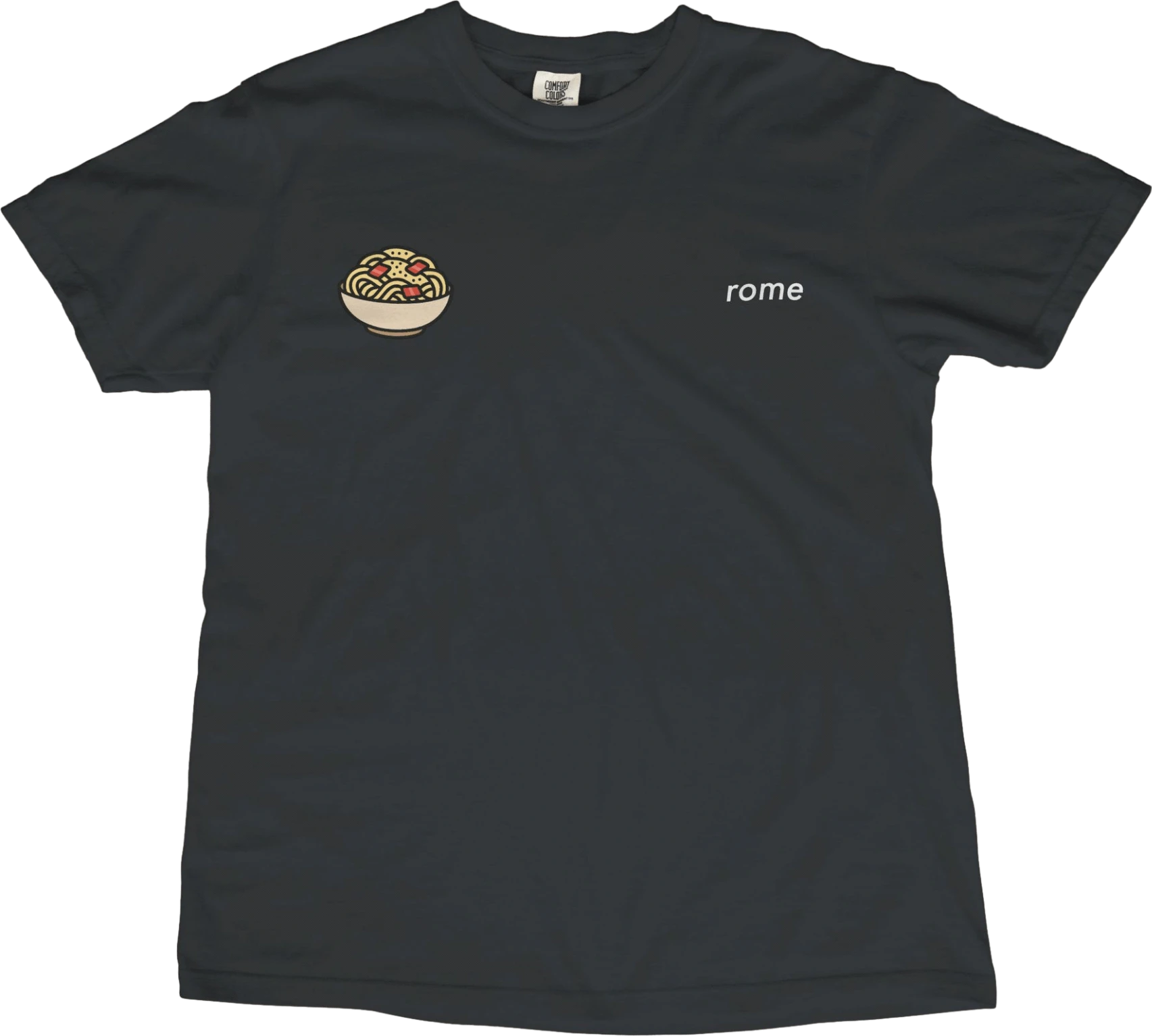 T-Shirt Black / S Rome Carbonara T-Shirt
