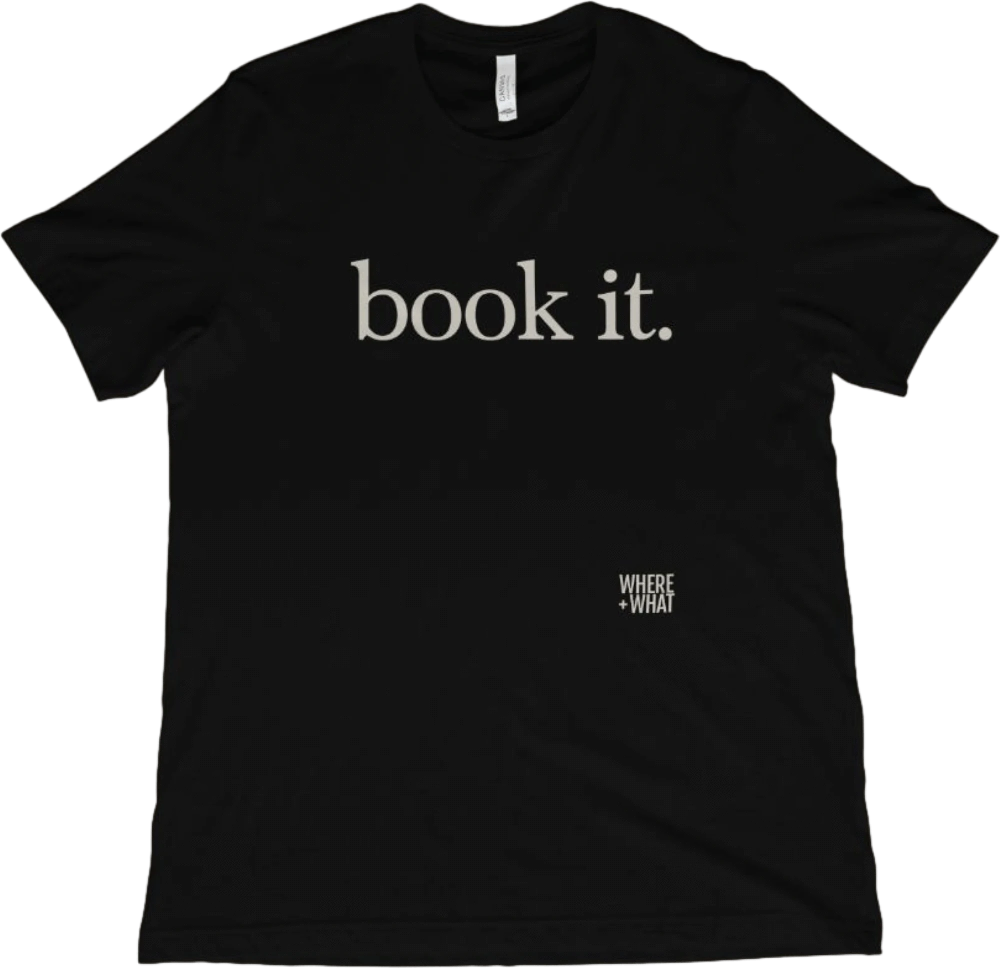 T-Shirt Black / XS Book it. T-Shirt