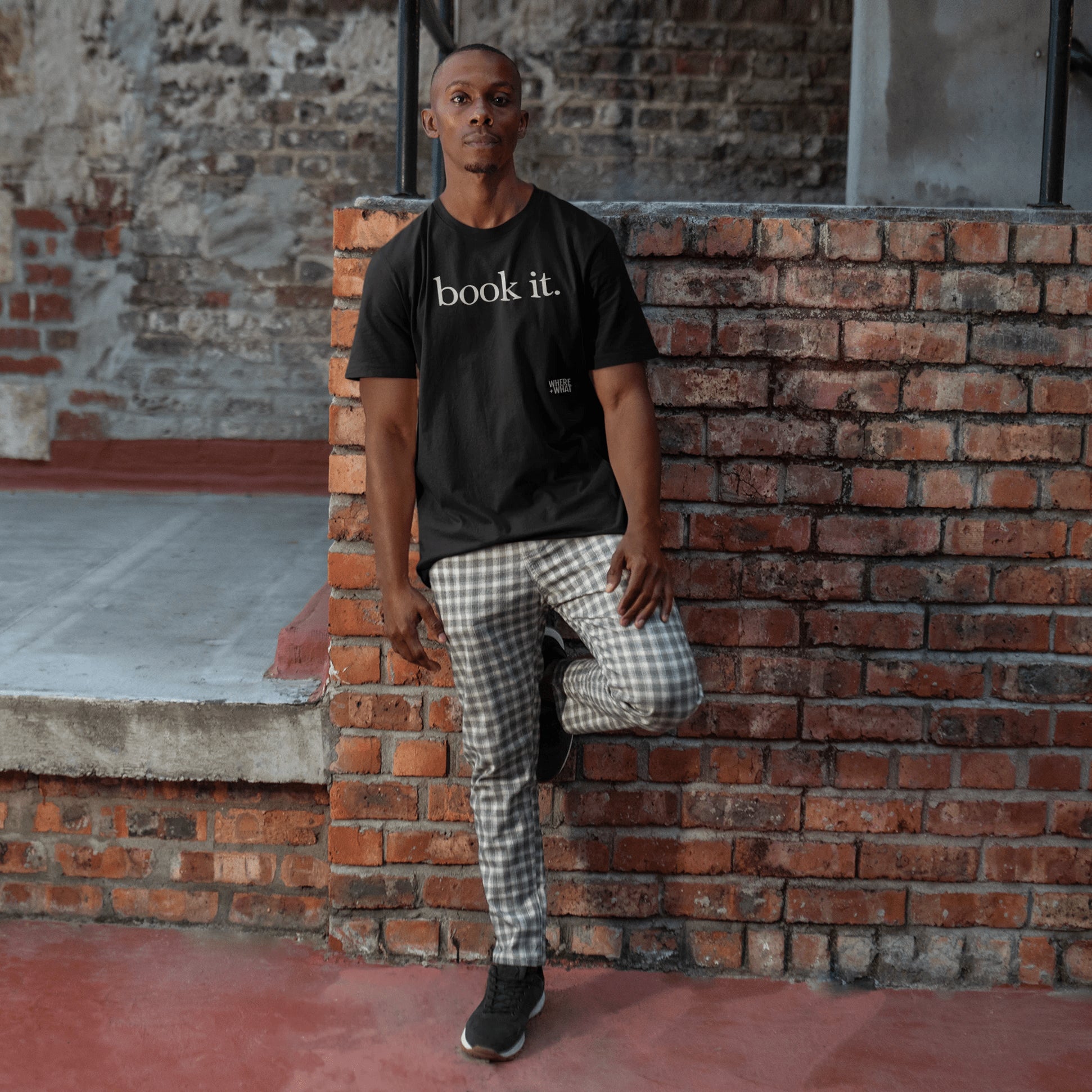 T-Shirt Black / XS Book it. T-Shirt