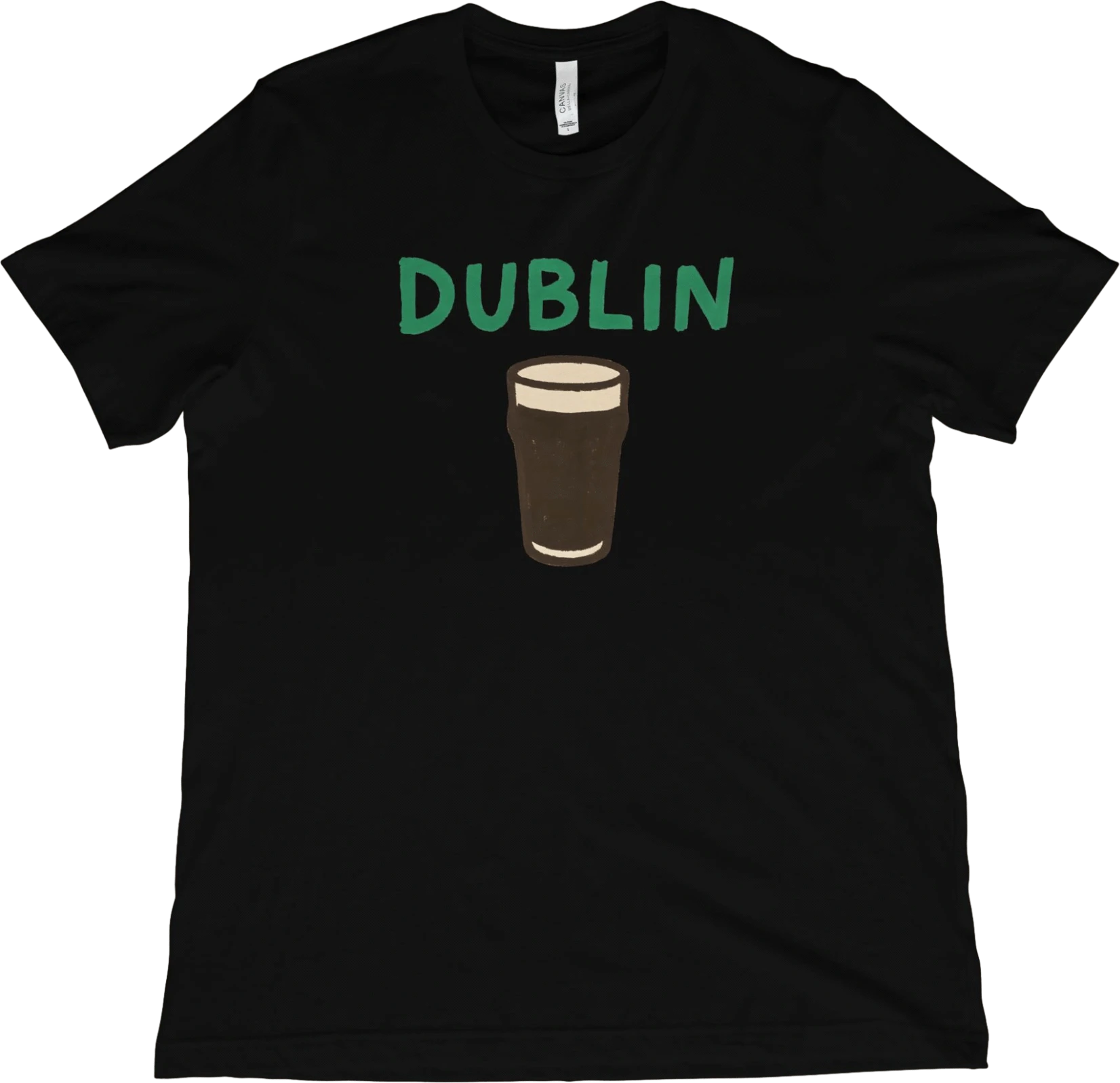 T-Shirt Black / XS Dublin Beer and Pint Glass T-Shirt
