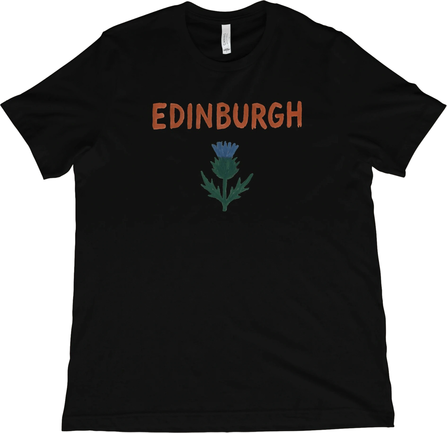 T-Shirt Black / XS Edinburgh Scotland Thistle T-Shirt