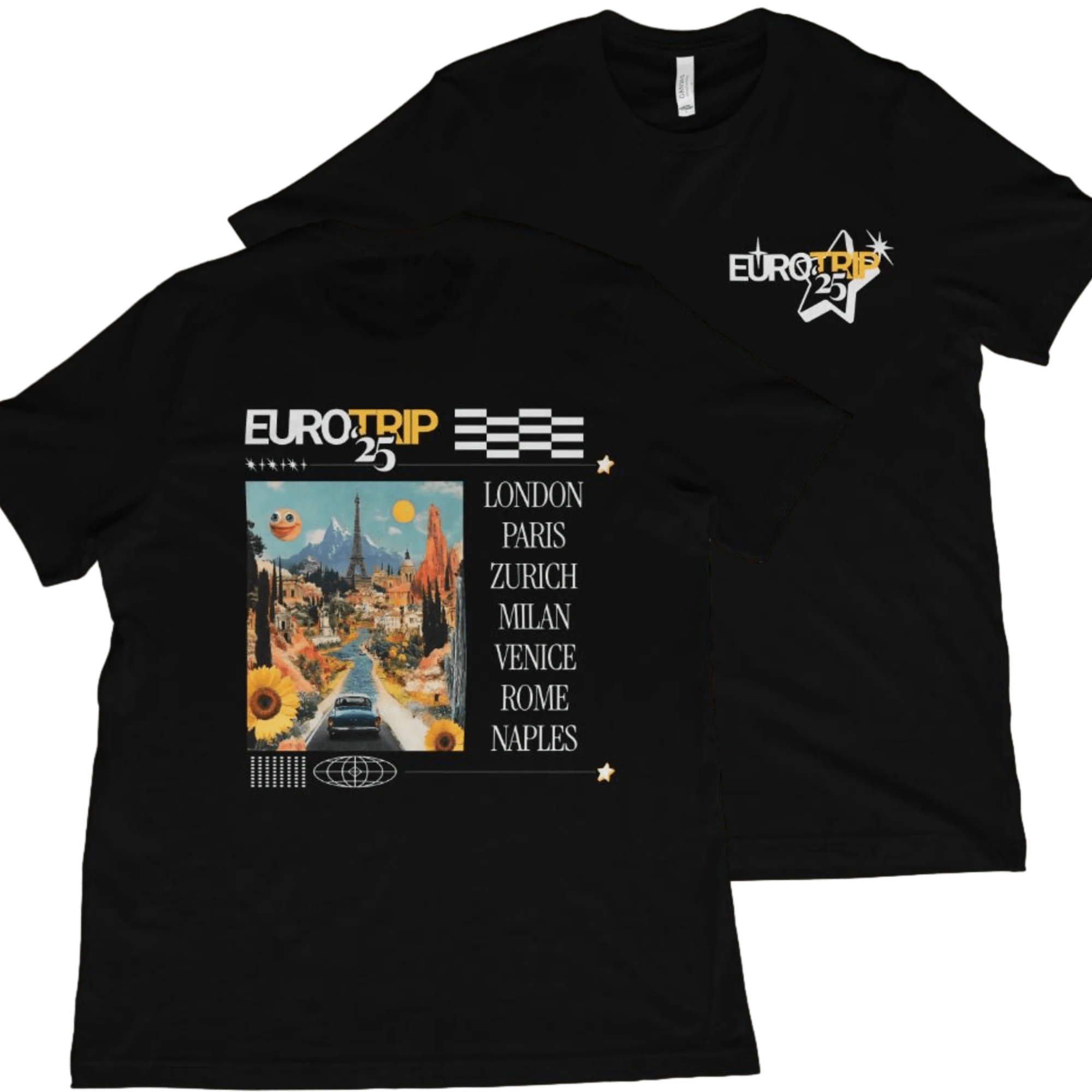 T-Shirt Black / XS Eurotrip '25 T-Shirt Gonzo Style