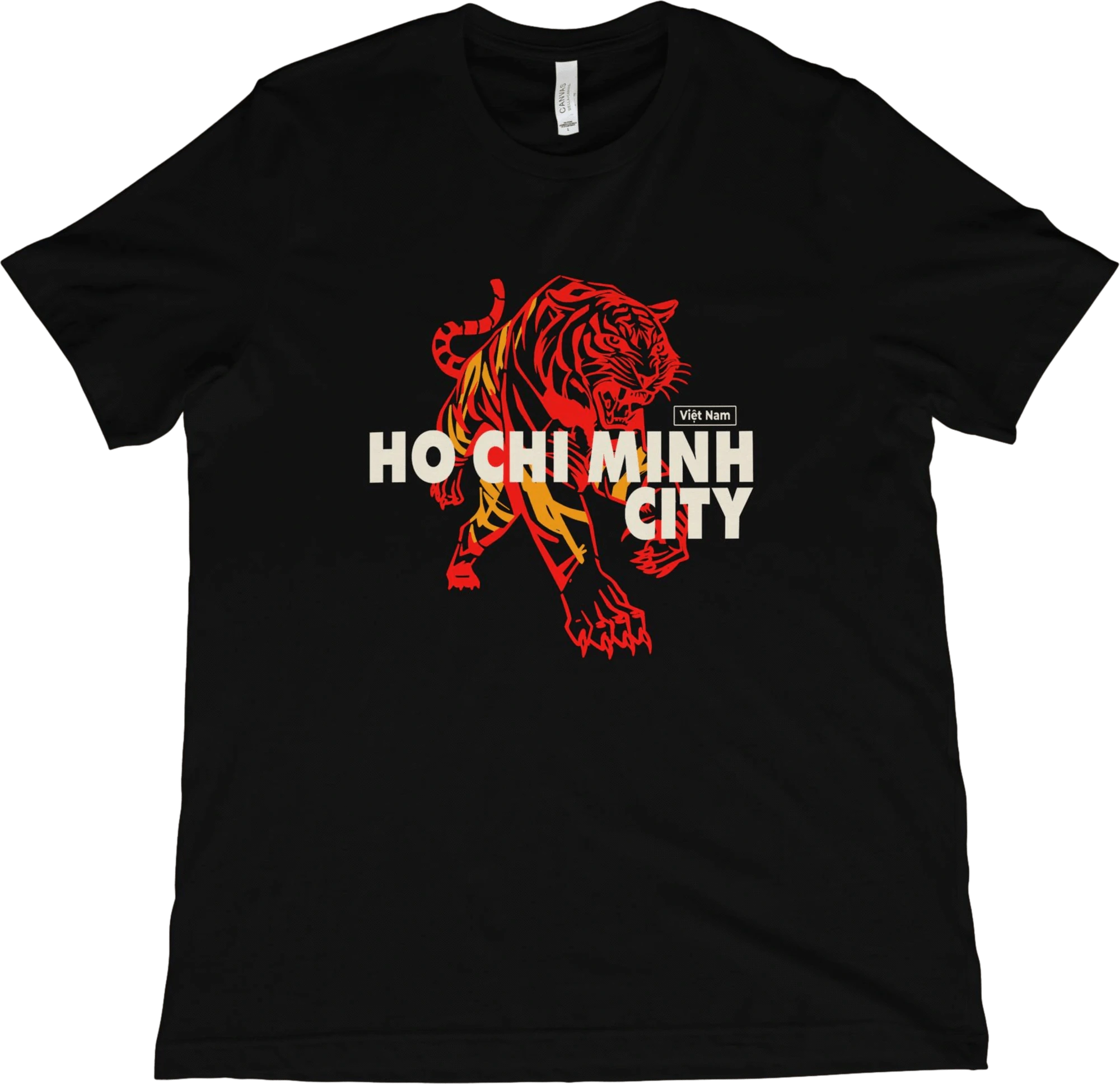 T-Shirt Black / XS Ho Chi Minh City Vietnam Tiger T-Shirt