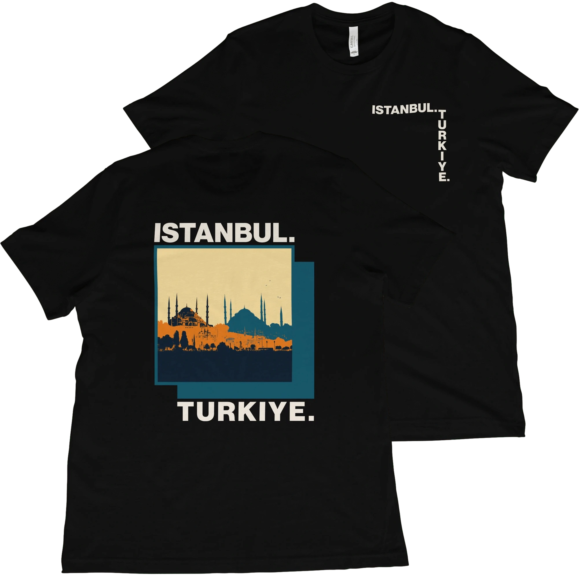 T-Shirt Black / XS Istanbul Skyline T-Shirt – Türkiye Inspired Travel Tee