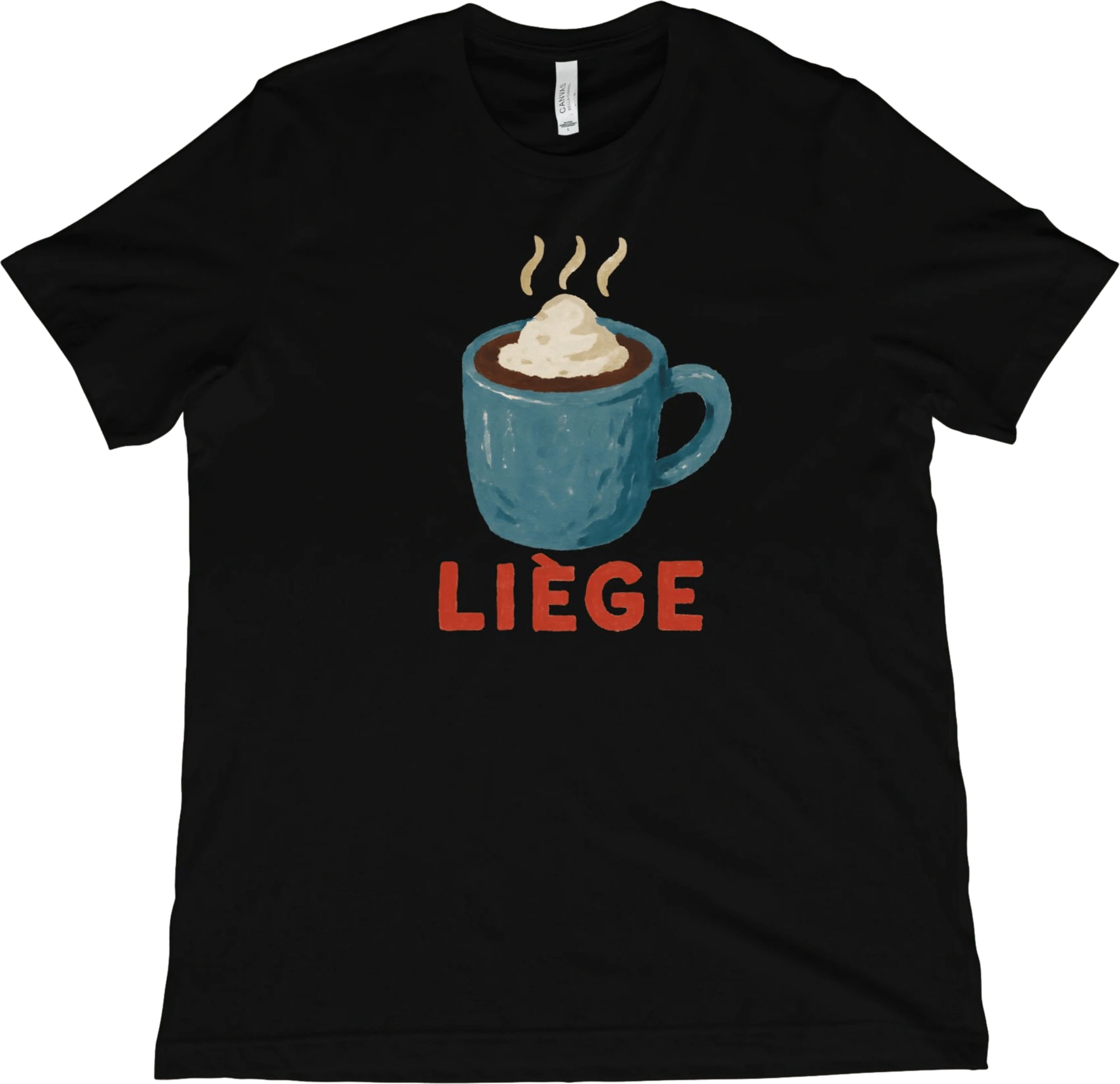 T-Shirt Black / XS Liege Belgium Hot Chocolate T-Shirt