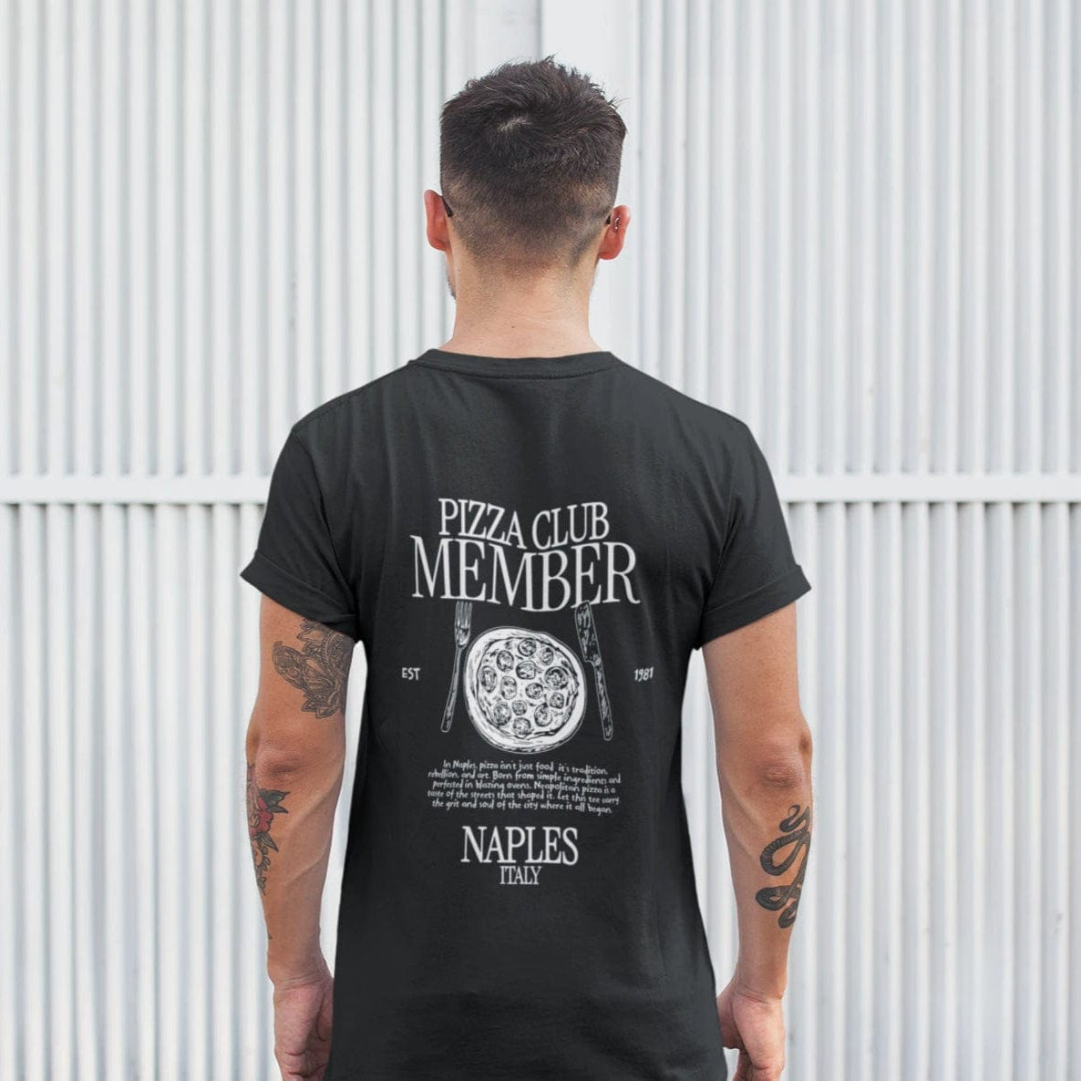 T-Shirt Black / XS Naples: Pizza Club Member T-Shirt