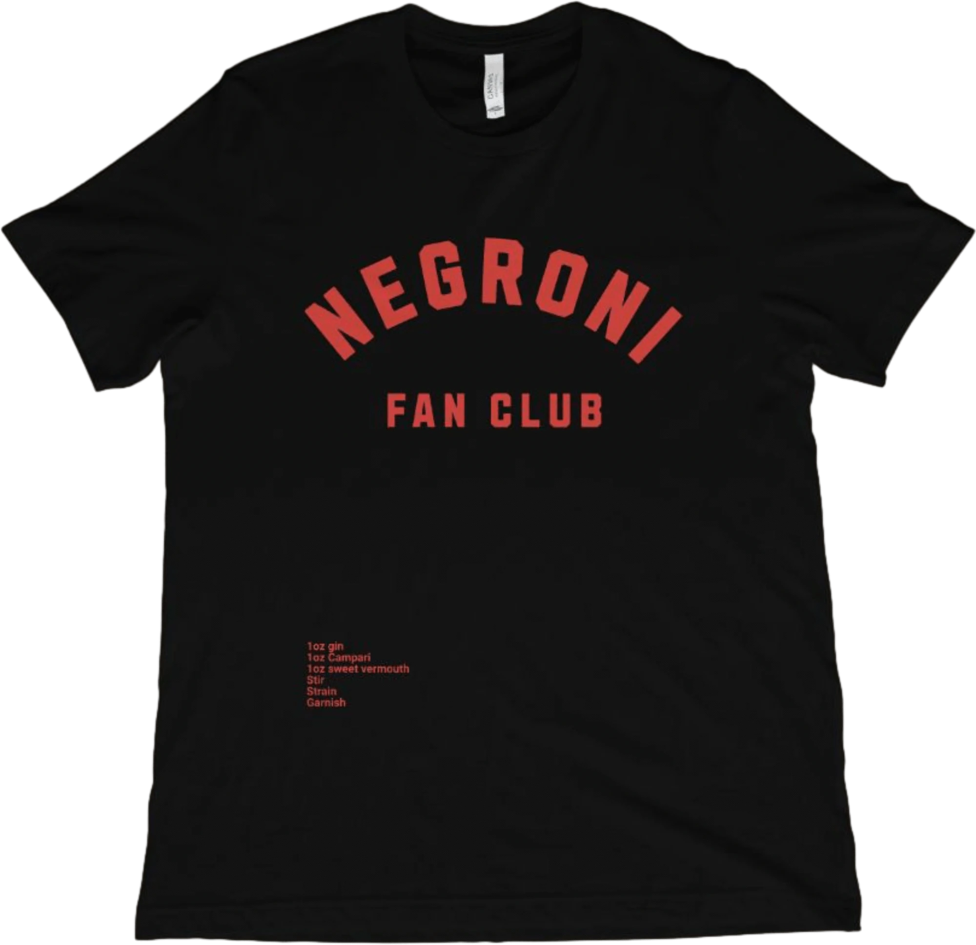 T-Shirt Black / XS Negroni Fan Club T-Shirt