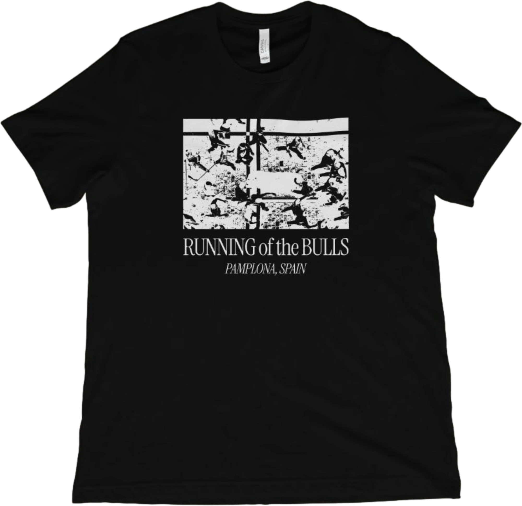 T-Shirt Black / XS Running of the Bulls - Pamplona, Spain T-Shirt