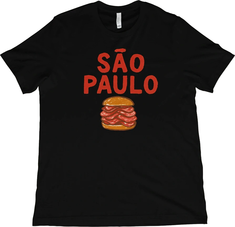 T-Shirt Black / XS Sao Paulo Brazil Mortadella T-Shirt