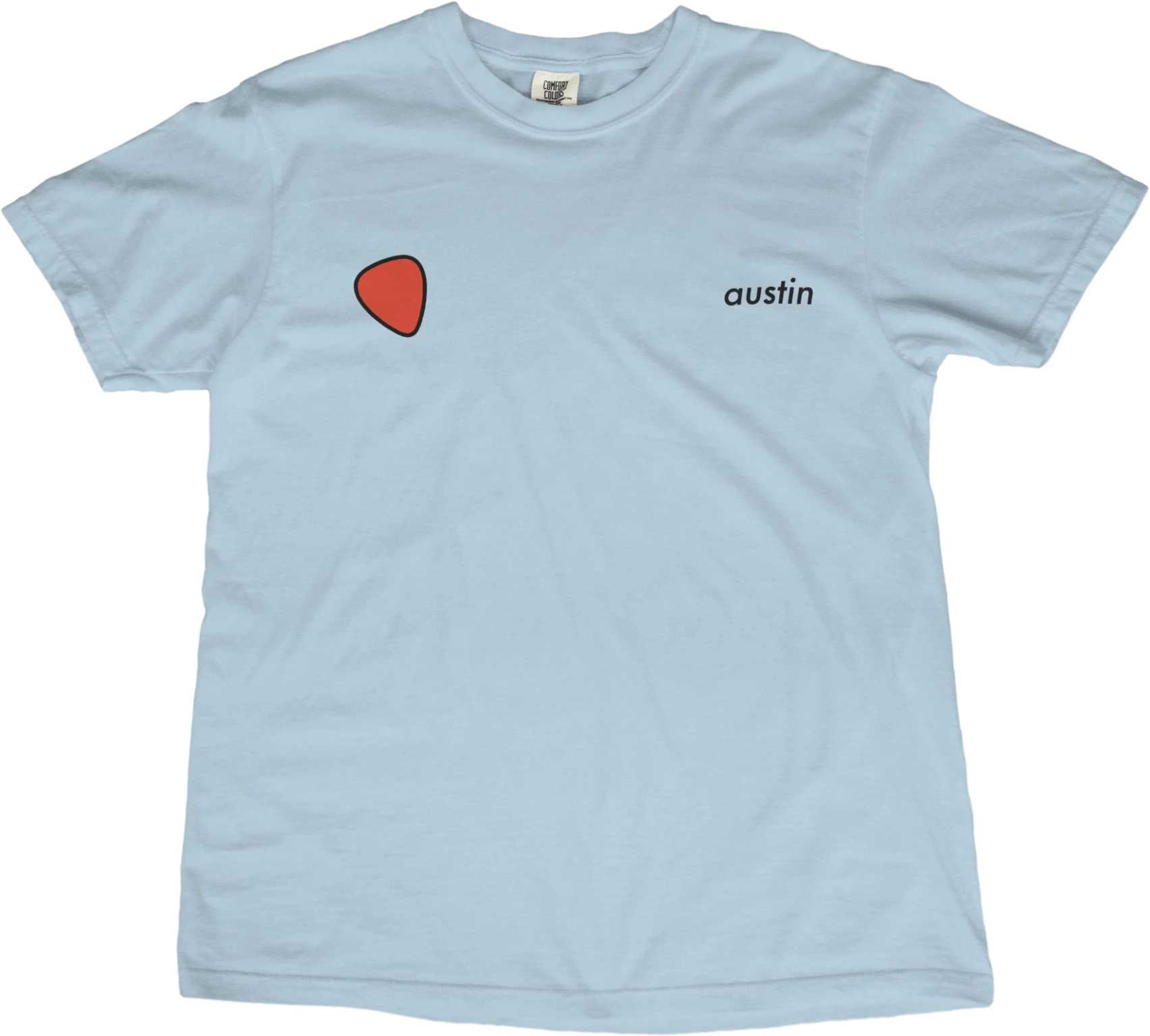 T-Shirt Chambray / S Austin Guitar Pick T-Shirt