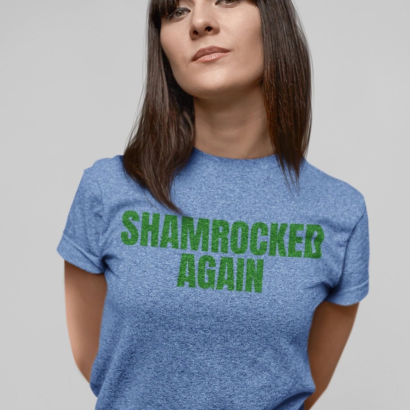 T-Shirt Heather Carolina Blue / XS Shamrocked Again T-Shirt