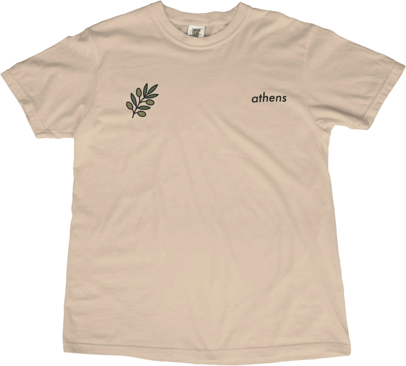 T-Shirt Ivory / S Athens Olive Sprig T-Shirt