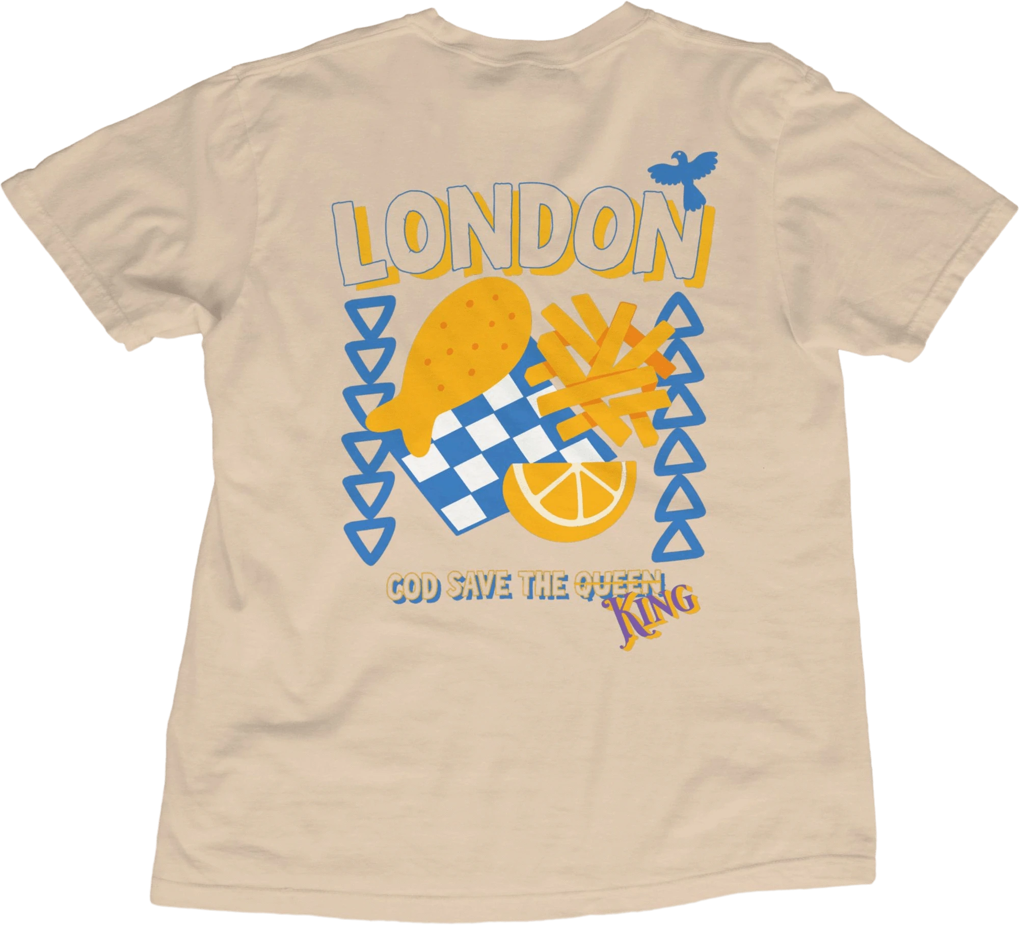 T-Shirt Ivory / S London Fish & Chips T-Shirt