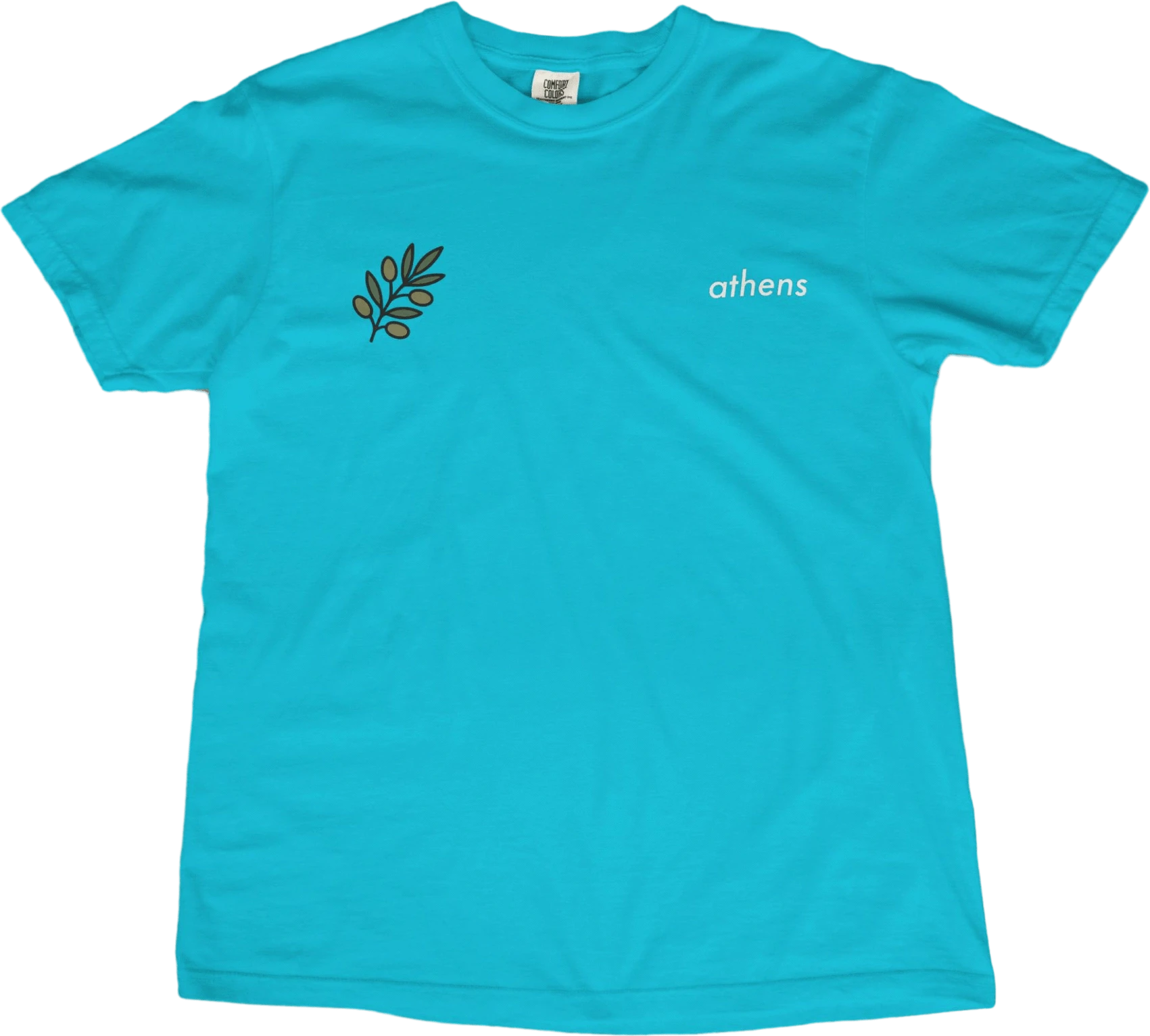 T-Shirt Lagoon Blue / S Athens Olive Sprig T-Shirt