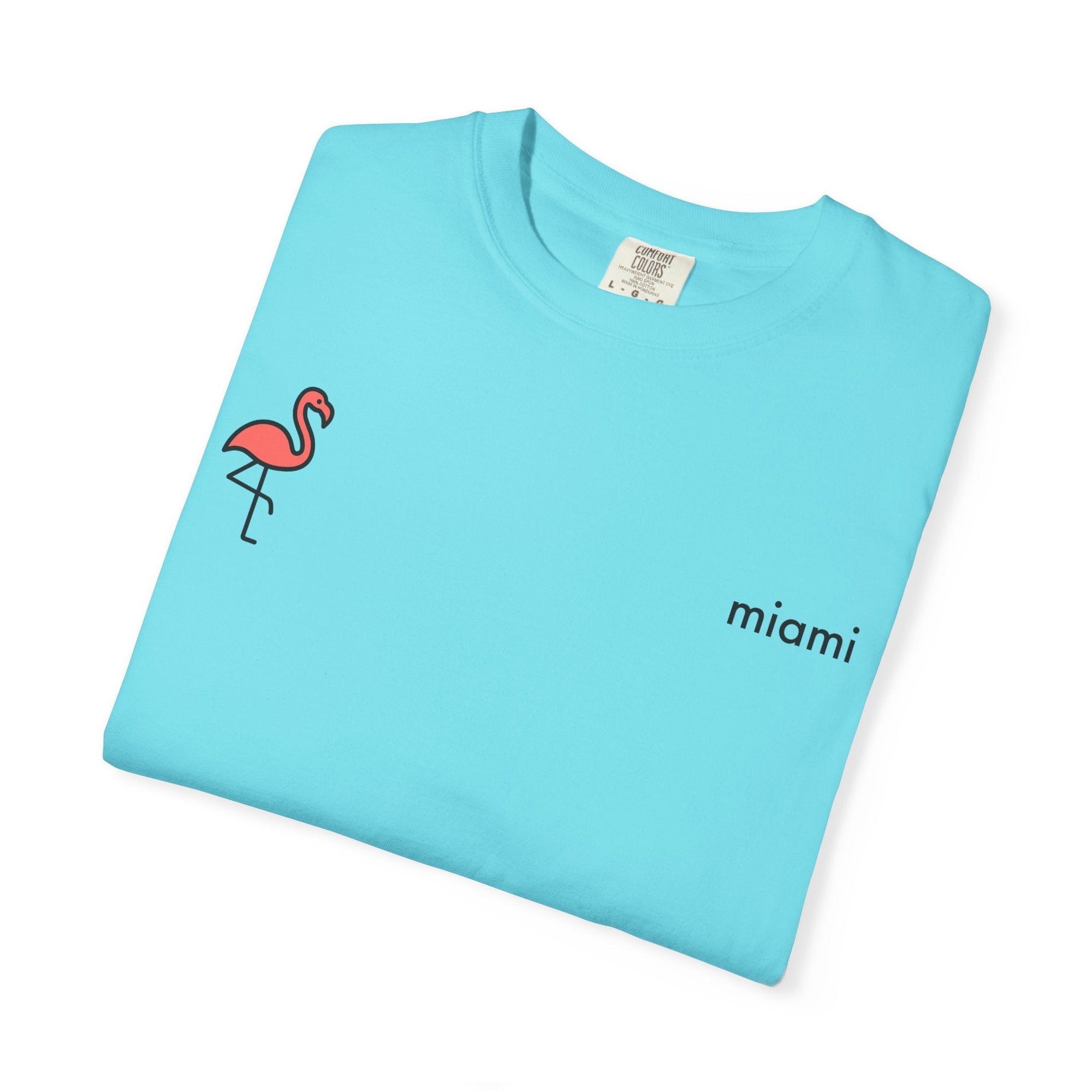 T-Shirt Lagoon Blue / S Miami Flamingo T-Shirt