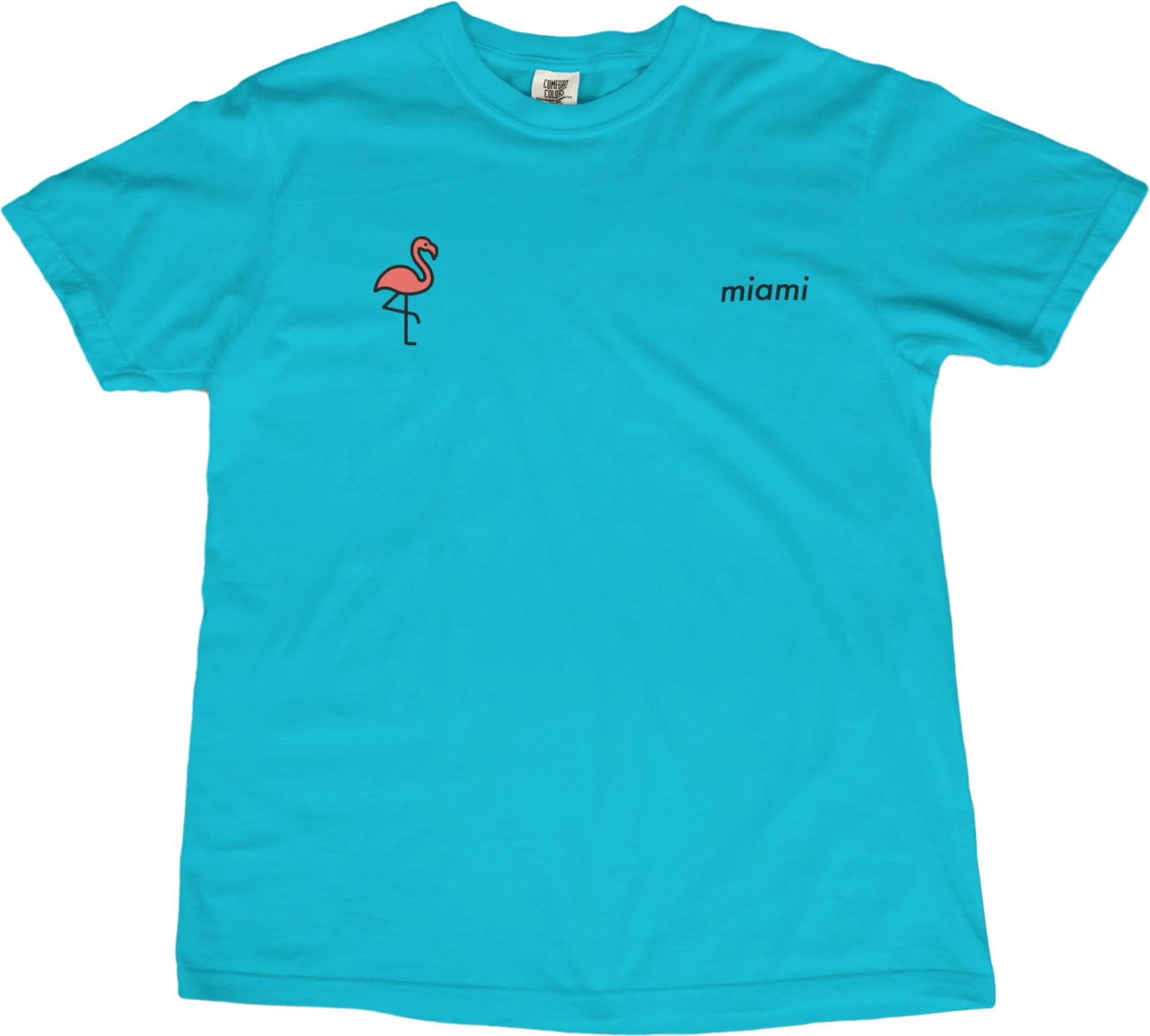 T-Shirt Lagoon Blue / S Miami Flamingo T-Shirt