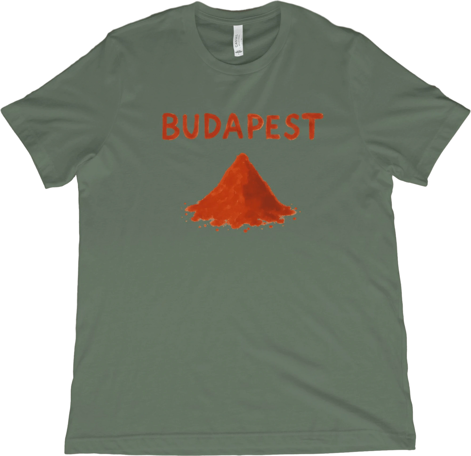 T-Shirt Military Green / S Budapest Hungary Paprika T-Shirt