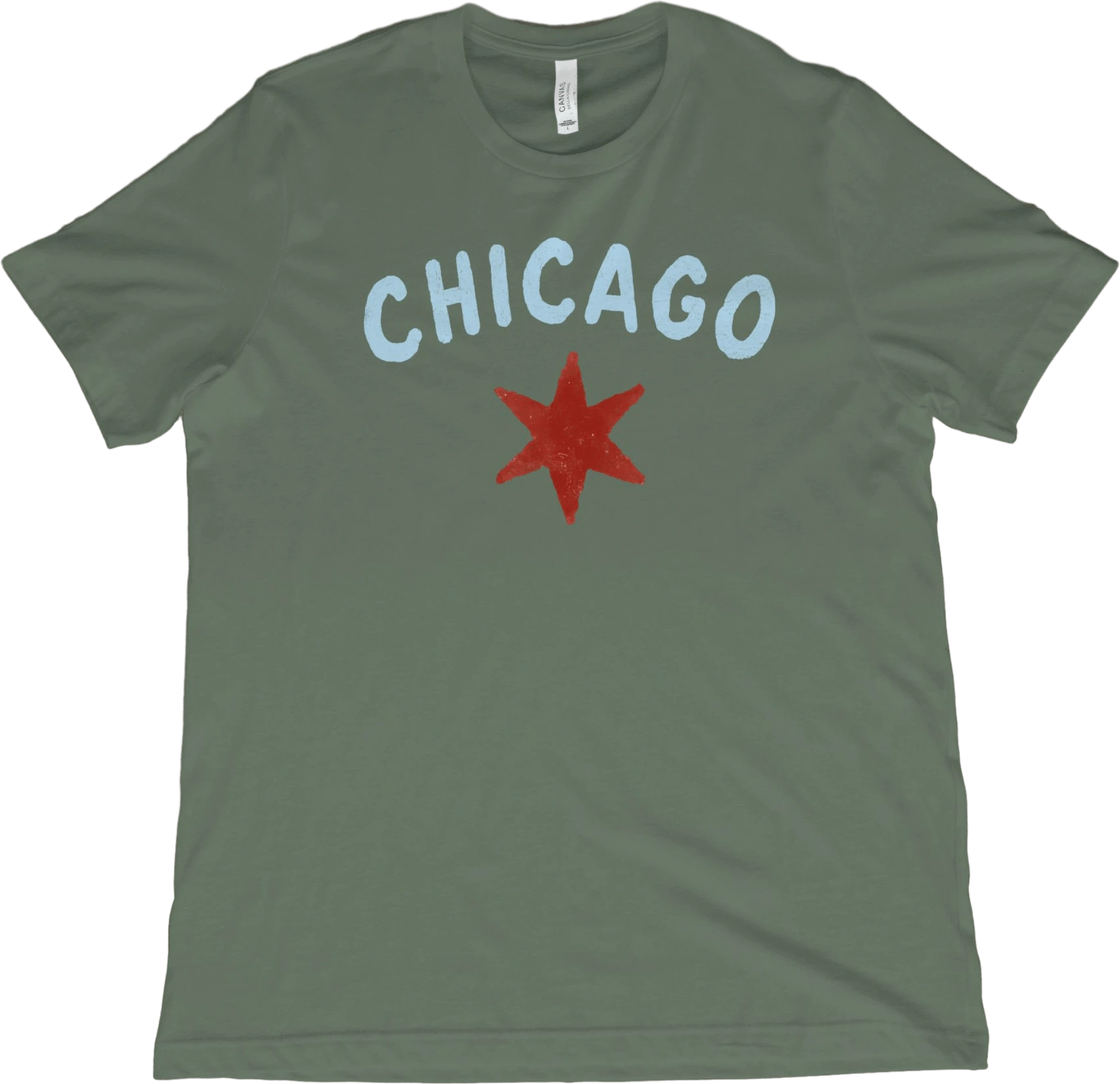 T-Shirt Military Green / XS Chicago Star T-Shirt