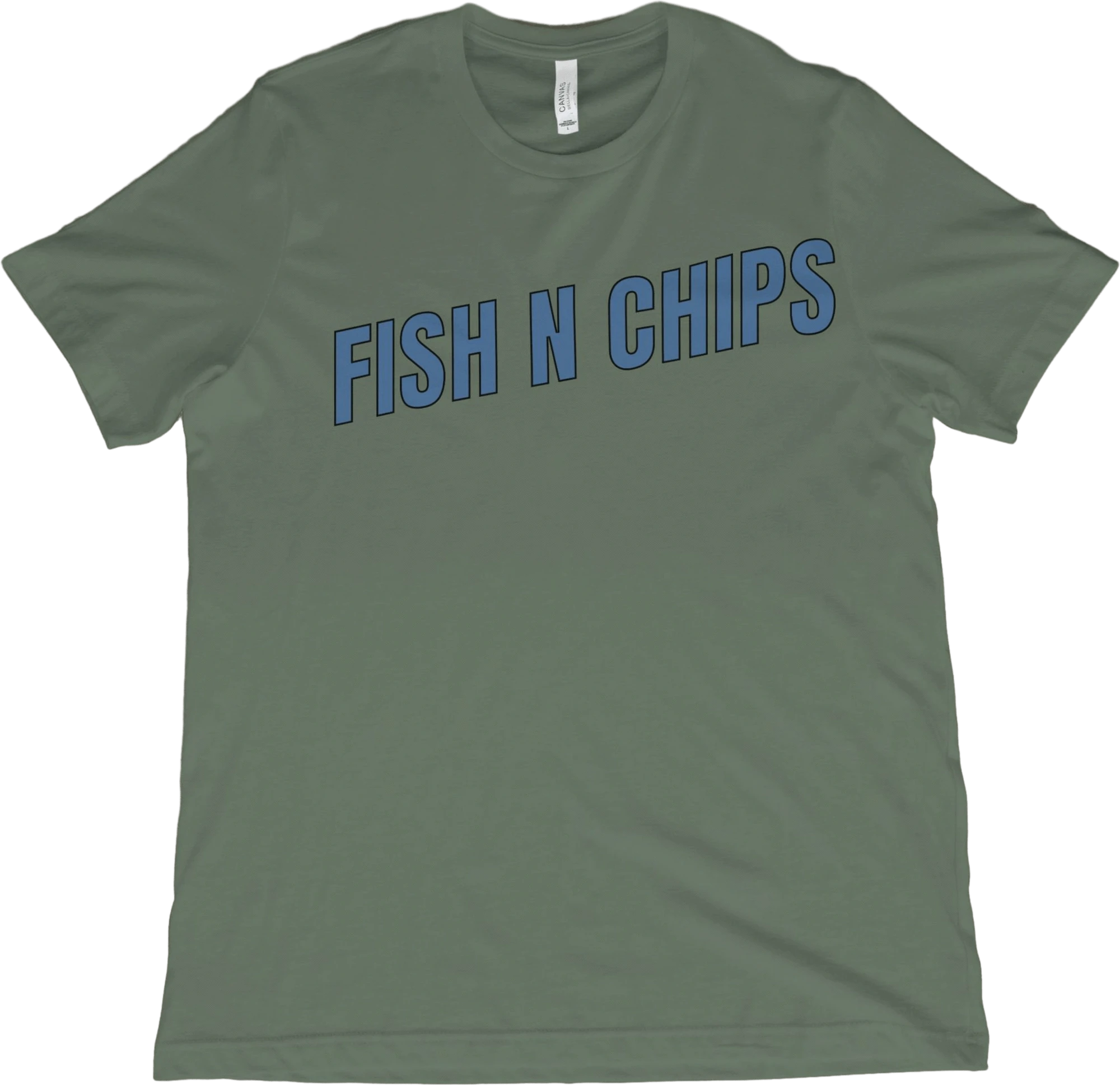 T-Shirt Military Green / XS Fish N Chips T-Shirt