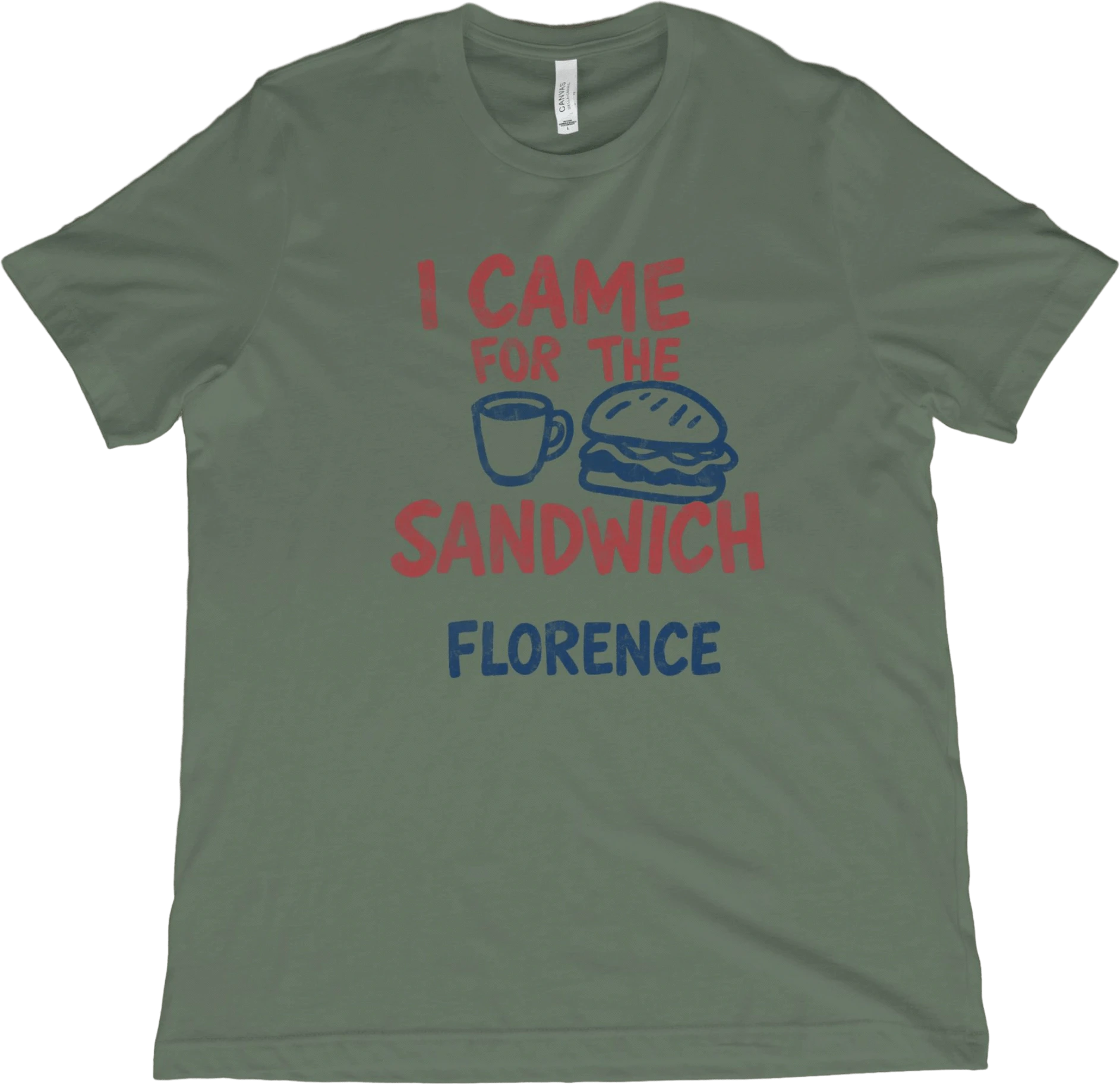 T-Shirt Military Green / XS Florence Sandwich T-Shirt