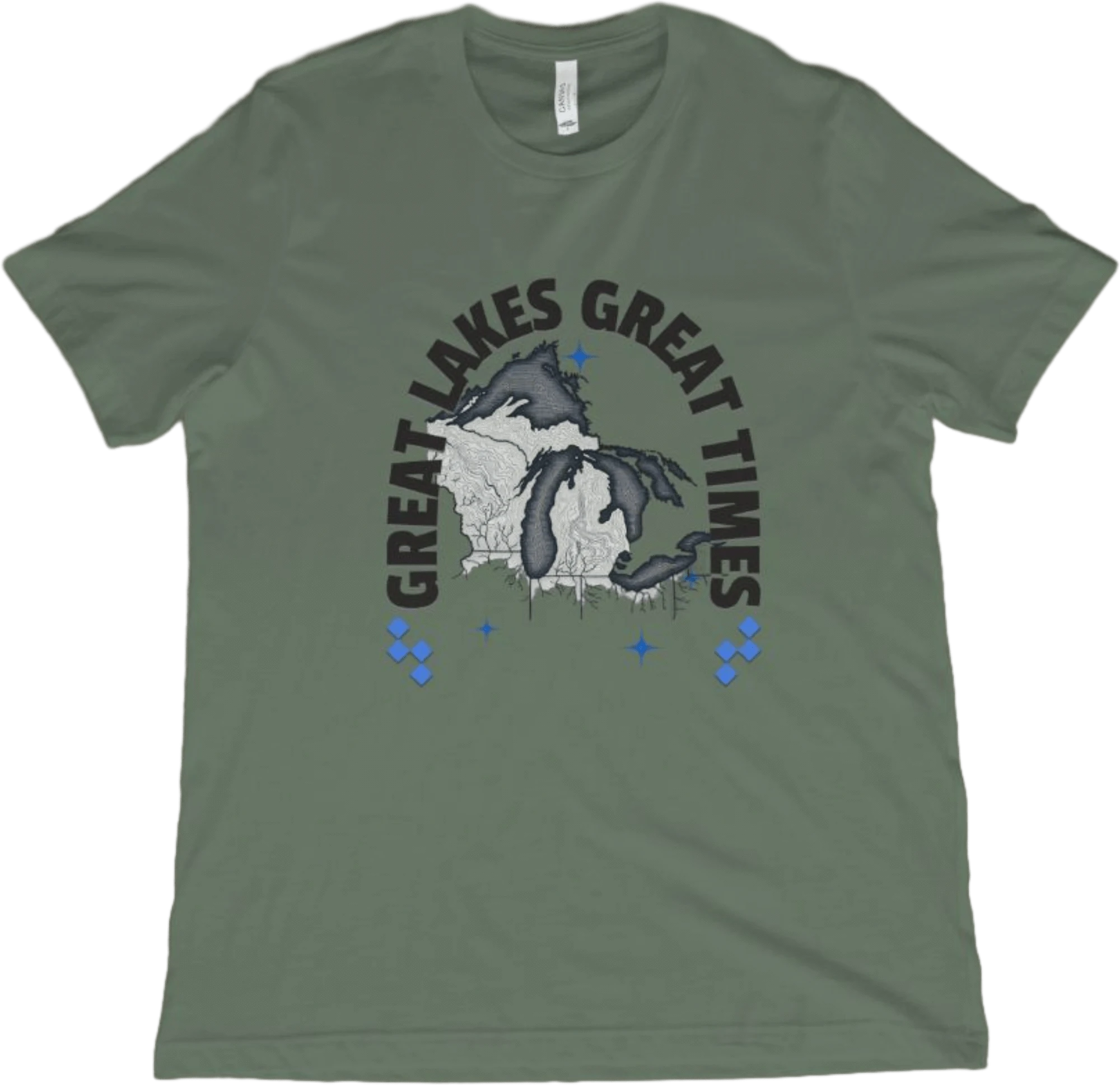 T-Shirt Military Green / XS Great Lakes T-Shirt