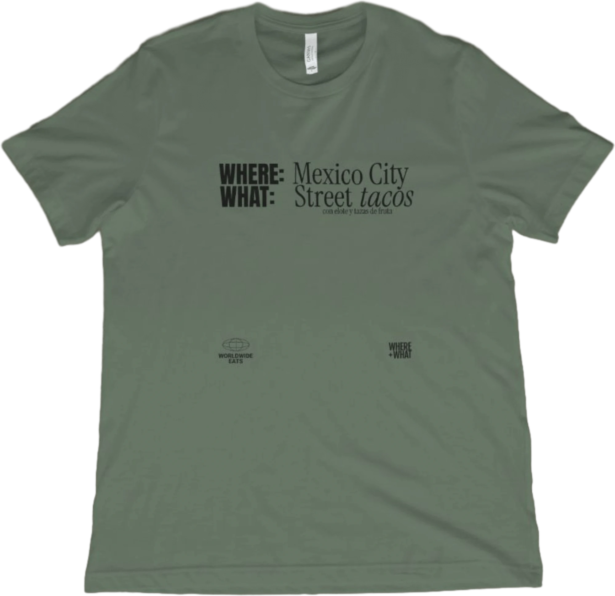 T-Shirt Military Green / XS Mexico City Street Tacos T-Shirt