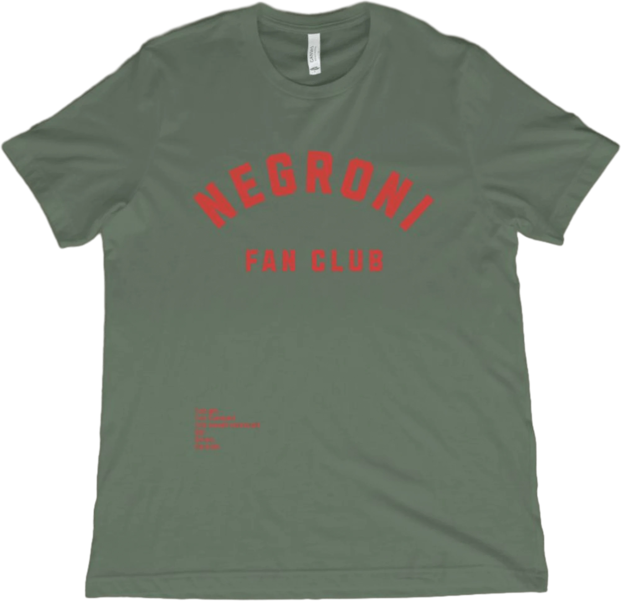 T-Shirt Military Green / XS Negroni Fan Club T-Shirt