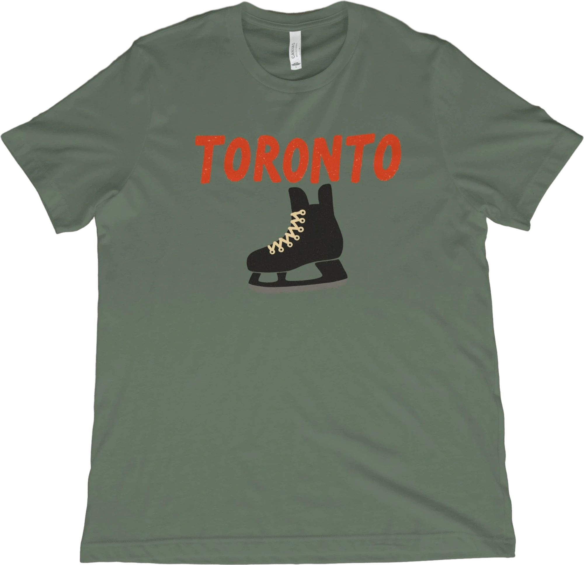 T-Shirt Military Green / XS Toronto Hockey Skate T-Shirt