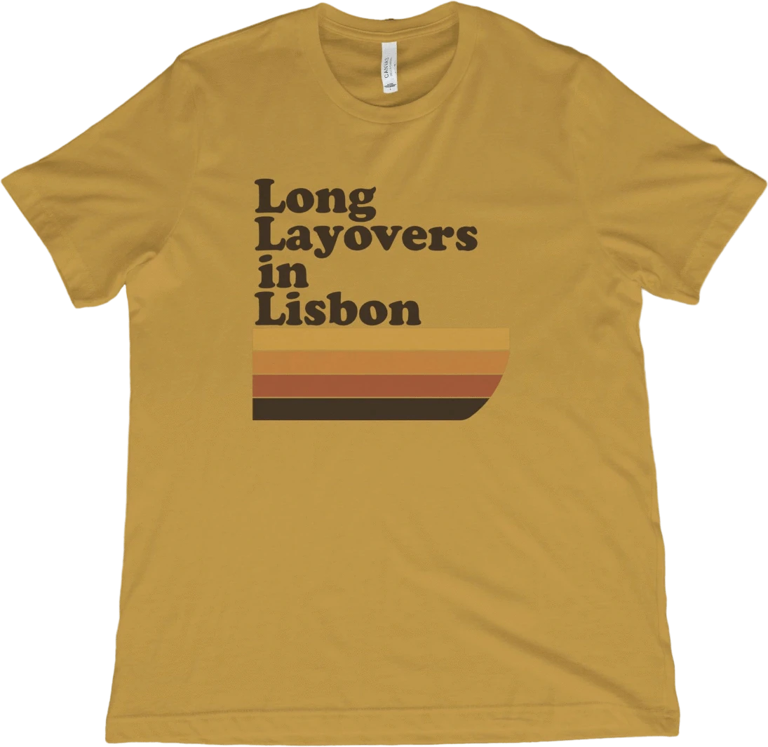 T-Shirt Mustard / XS Long Layovers in Lisbon T-Shirt